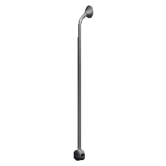 Linido verticale combi-beugel 1235mm LI2611018411 RVS/Antraciet gecoat