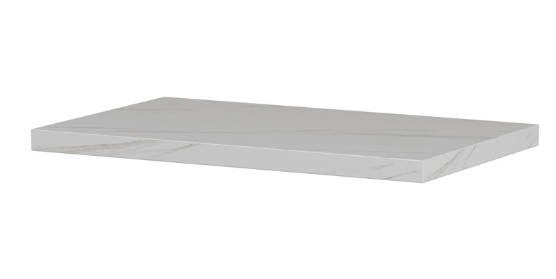 INK Jazz XS Inlegplateau van keramische slab tbv stalen fonteinframe H10xB320xD190 Calacatta mat / 3404567