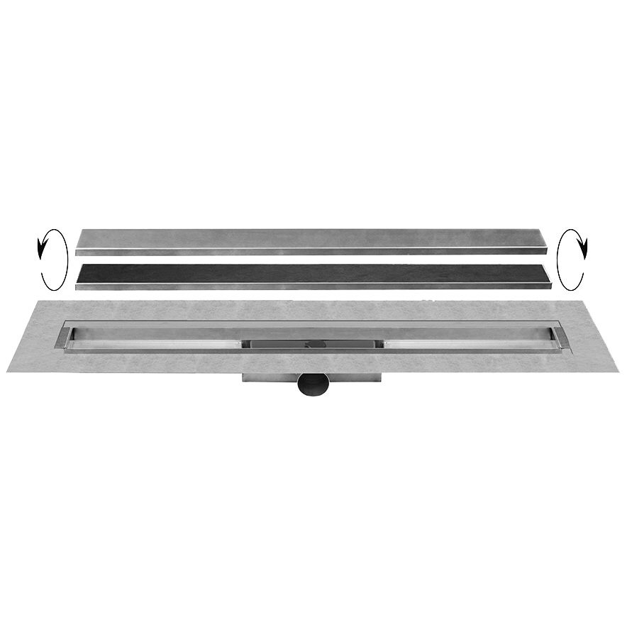Easy Drain Compact TAF 80 cm zero / tegel EDCOMTAF800-50