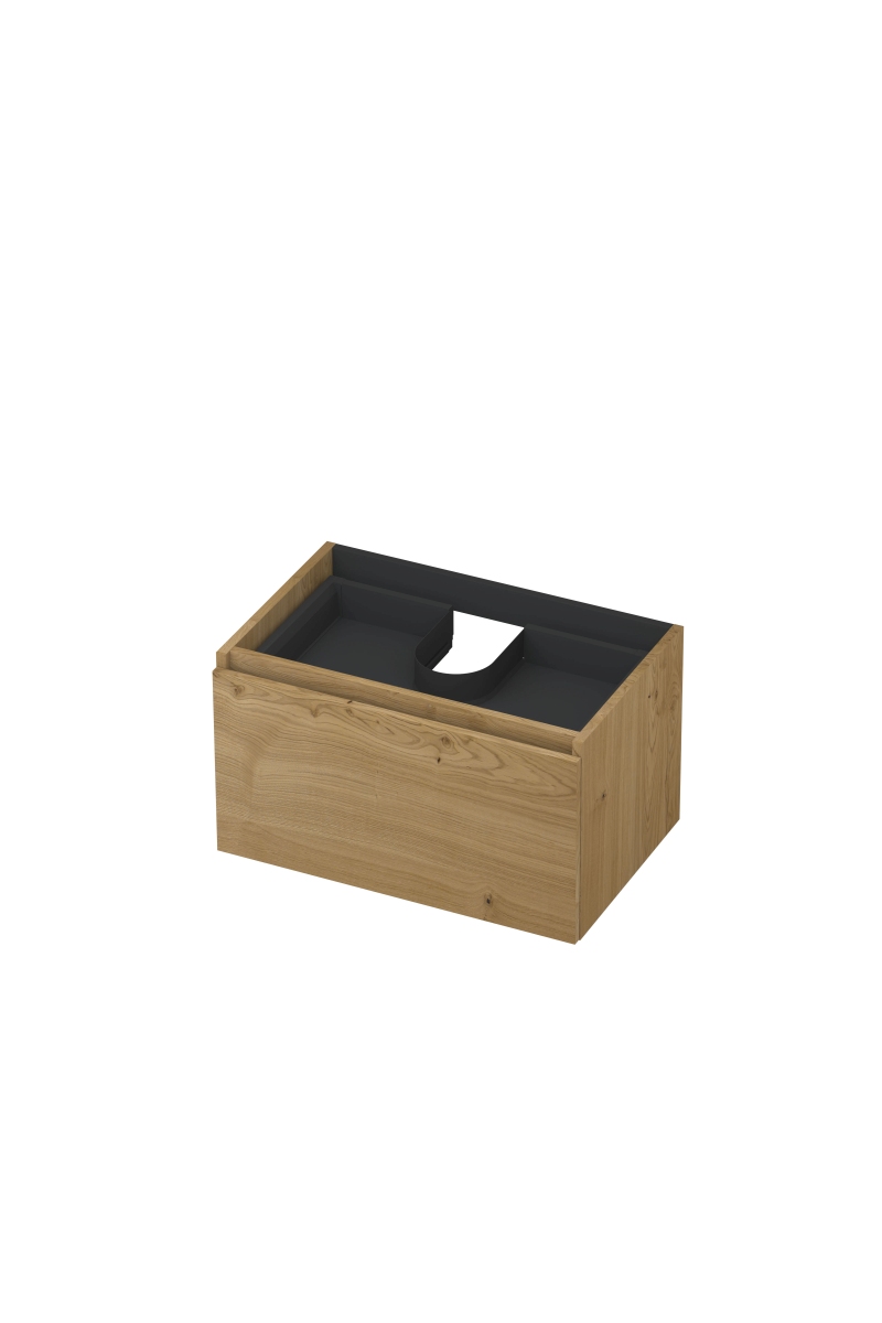 INK Fineer onderkast 1L m. binnenla gr.loos houten keerlijst fineer 1221310 Natur H400xB700xD450