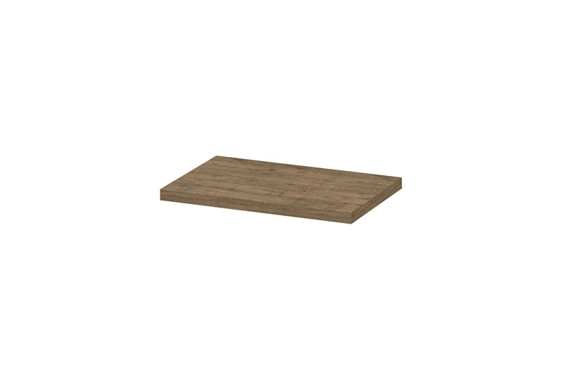 INK Topdeck Afdekplaat t.b.v. onderkast hout decor 35mm dik 1258250 Naturel eiken H35xB700xD450