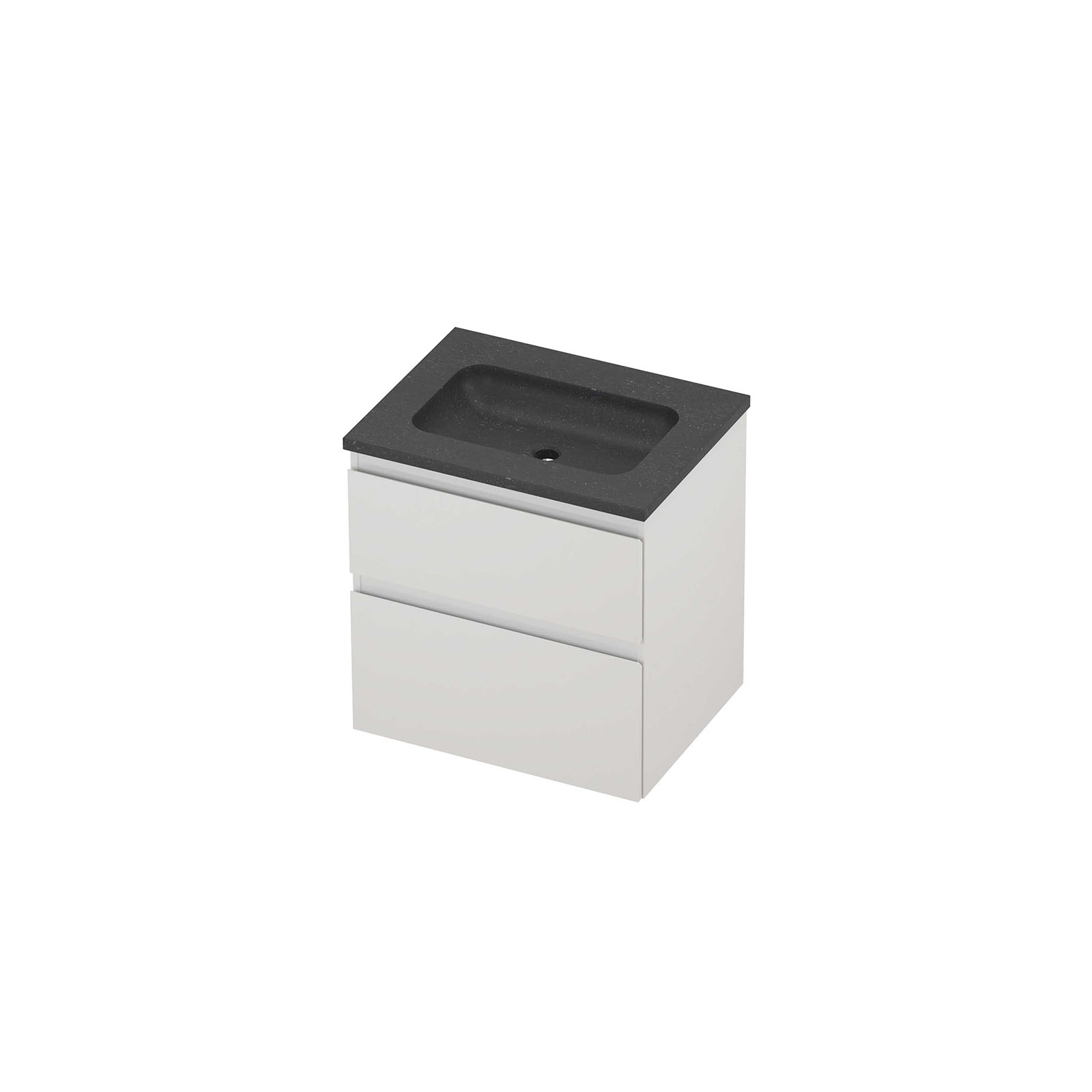 Proline set hardsteen Elegant wast. z. krgt. en onderk. a-sym. RBSC600GW Glans wit/Blue stone H625xB600xD460
