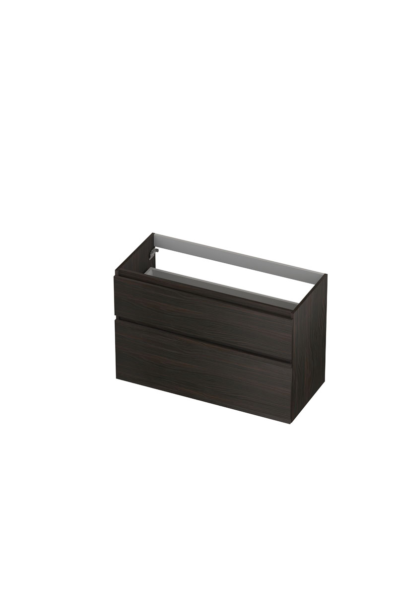 INK onderk. 2 la GL hout decor m. houten keerlijst a-symm. B1000xD450xH650 Intens eiken / 1257945