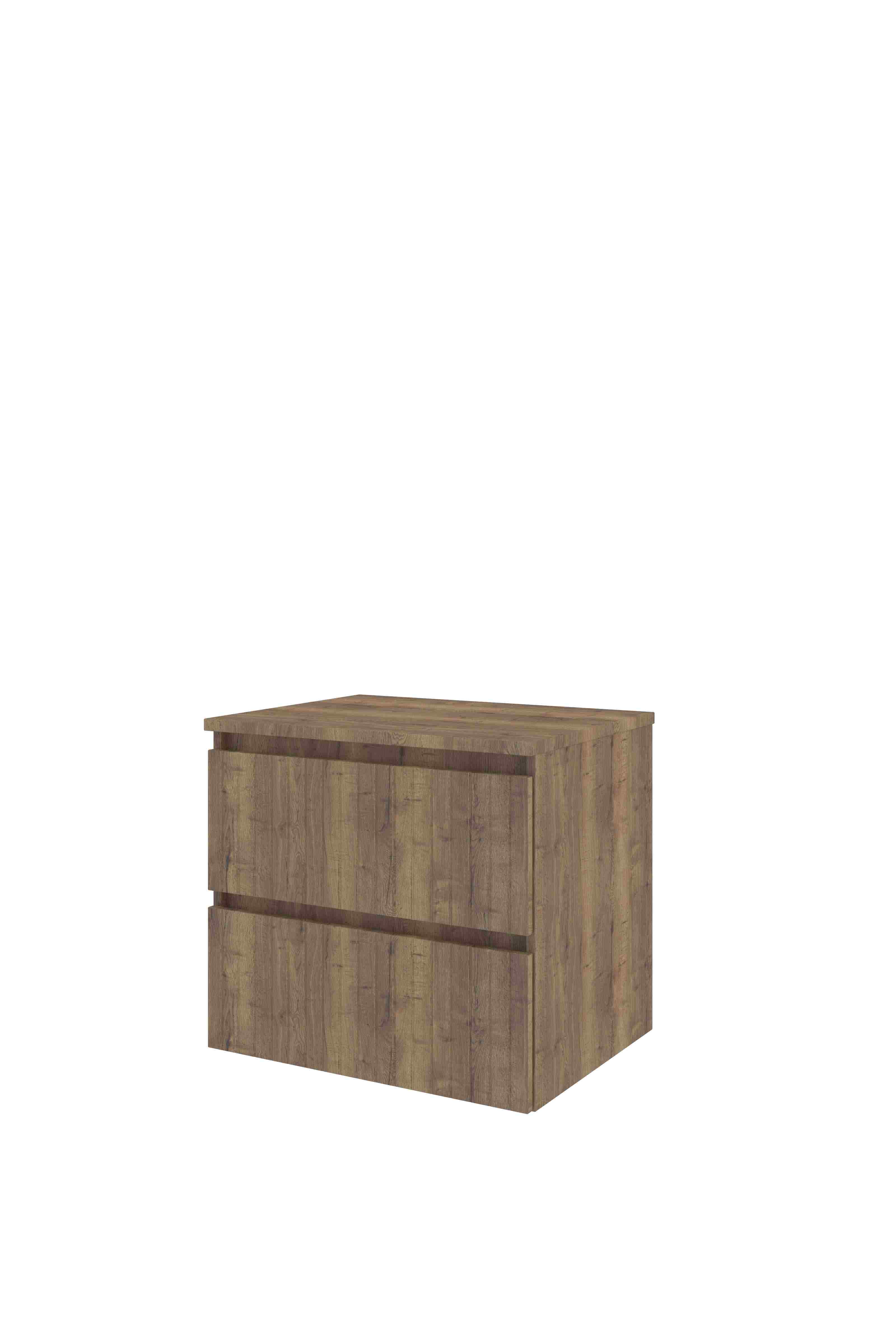 Proline Set Top afdekplaat en onderkast sym. gefr. DTOD60 Terra oak 600x460x552