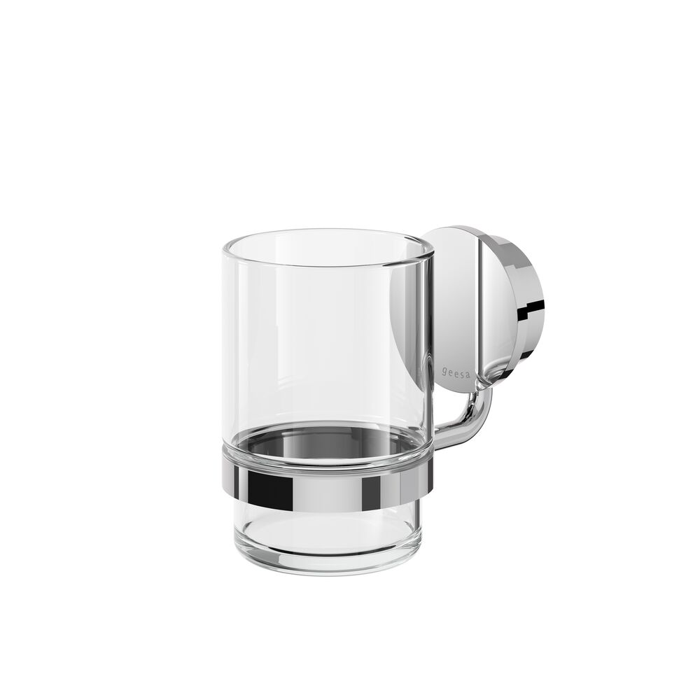 Geesa Opal glashouder met glas 917202-02 chroom