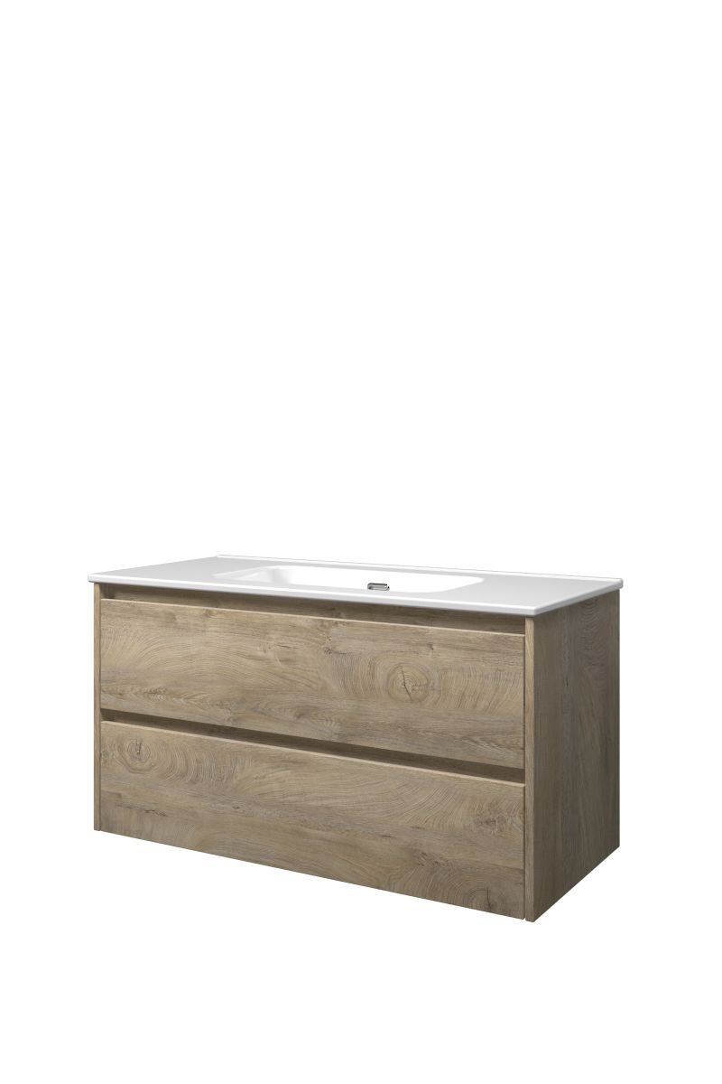 Proline set porselein Elegant wast. z. krgt. en onderk. sym. TGWB1000RO Raw oak/Glans wit H540xB1000xD460
