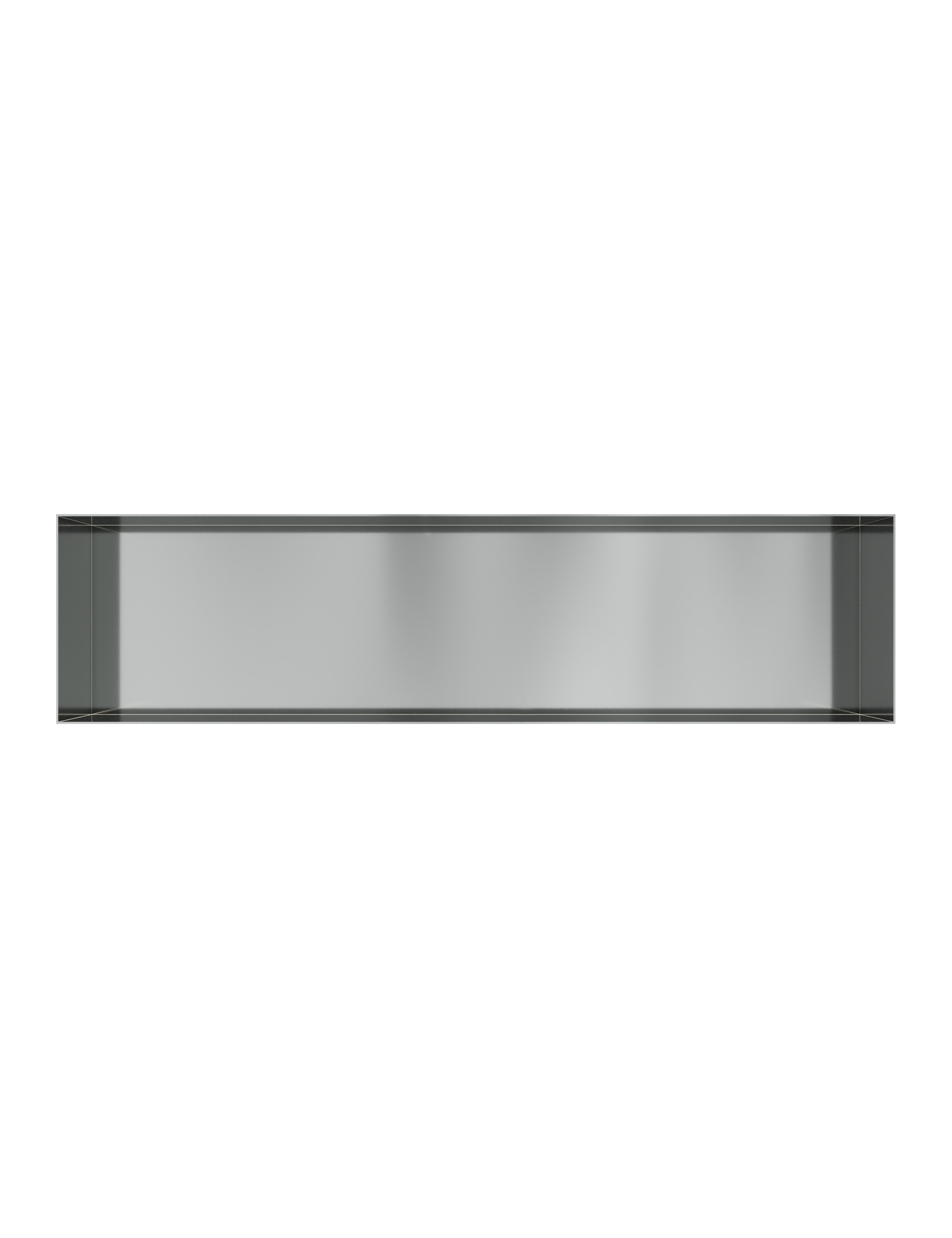 Hotbath More inbouwbox of inbouwnis 30x120x10cm frameless BOX120FIX RVS 316