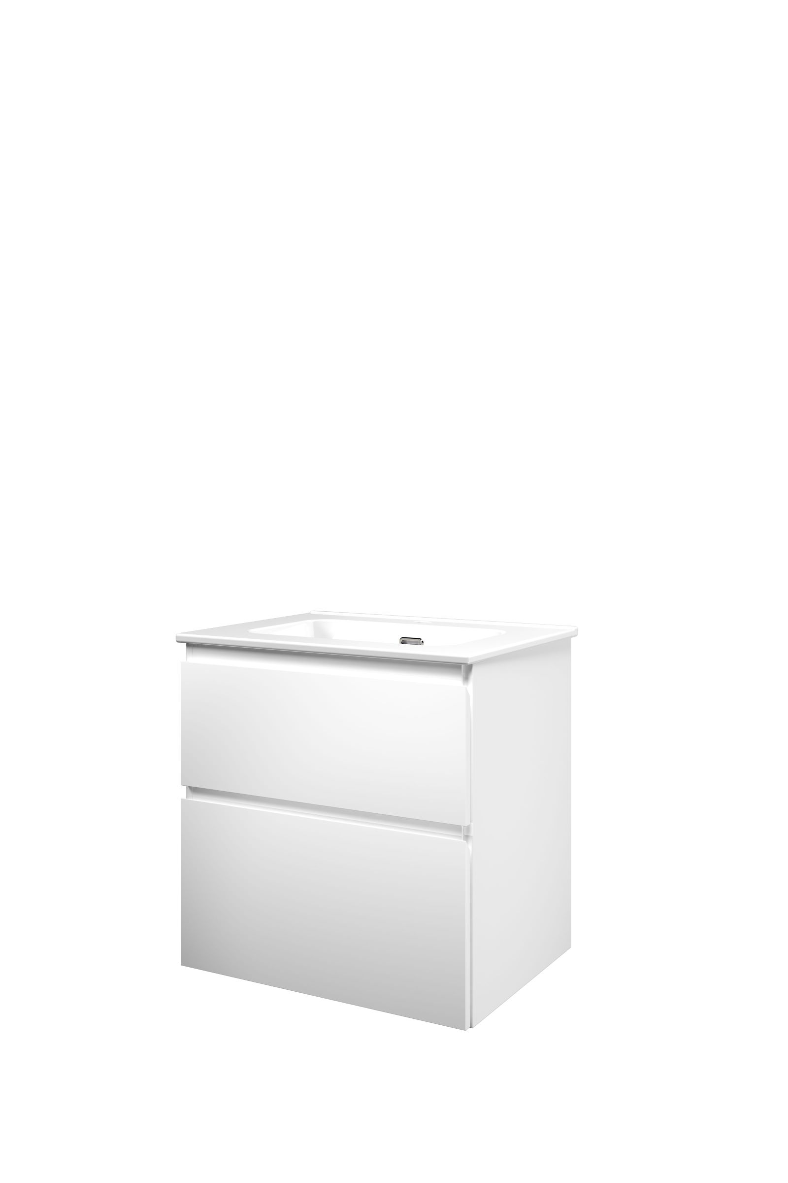 Proline set porselein Elegant wast. met 1 krgt. en onderk. a-sym. TGWC601MW Mat wit/Glans wit H620xB600xD460