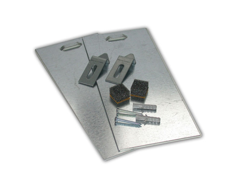 Spiegelbevestiging set onzichtbaar 6kg v. spiegels tot 0.8 m2