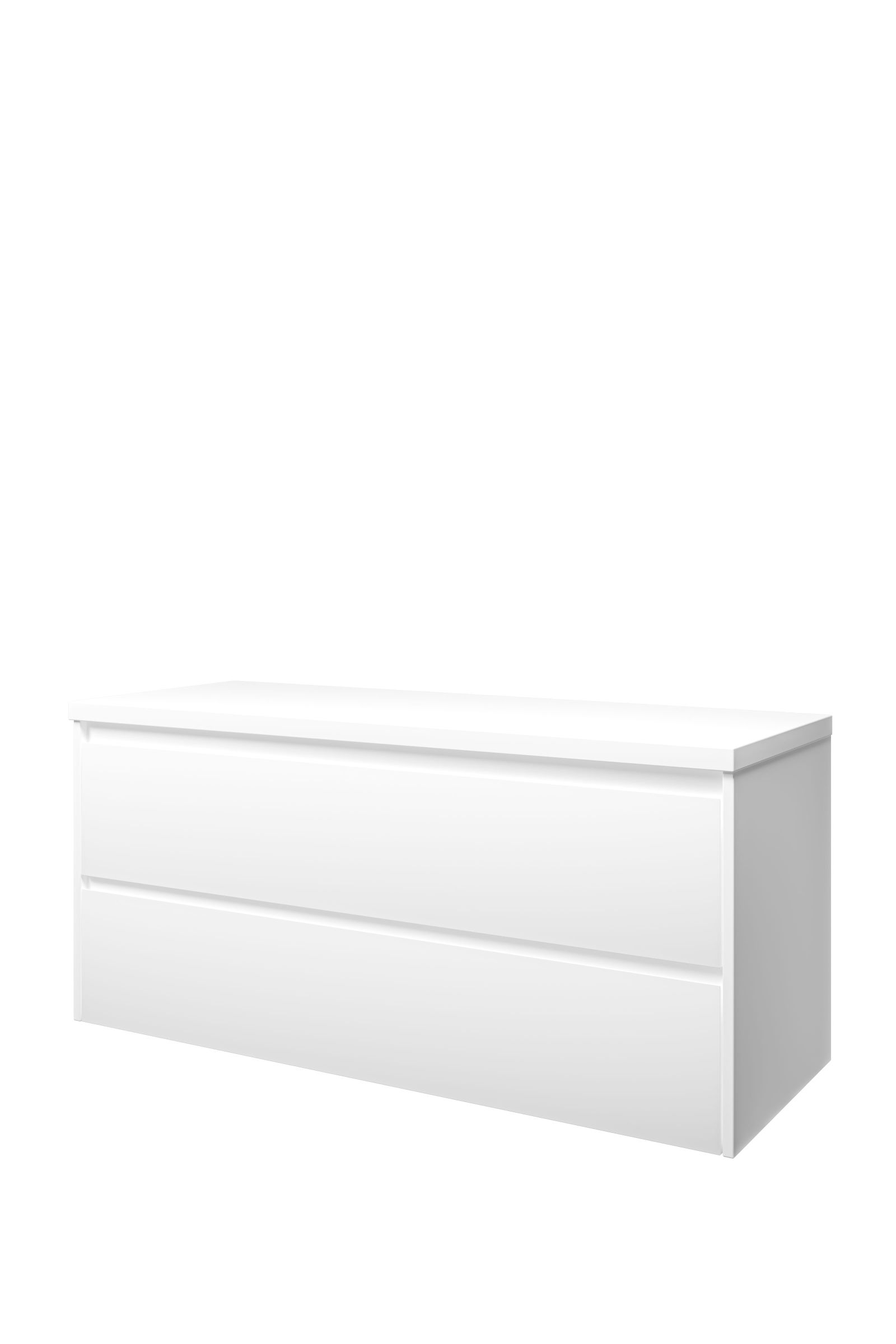 Proline set Top afdekplaat en onderk. sym. DMWB120 Mat wit H552xB1200xD460