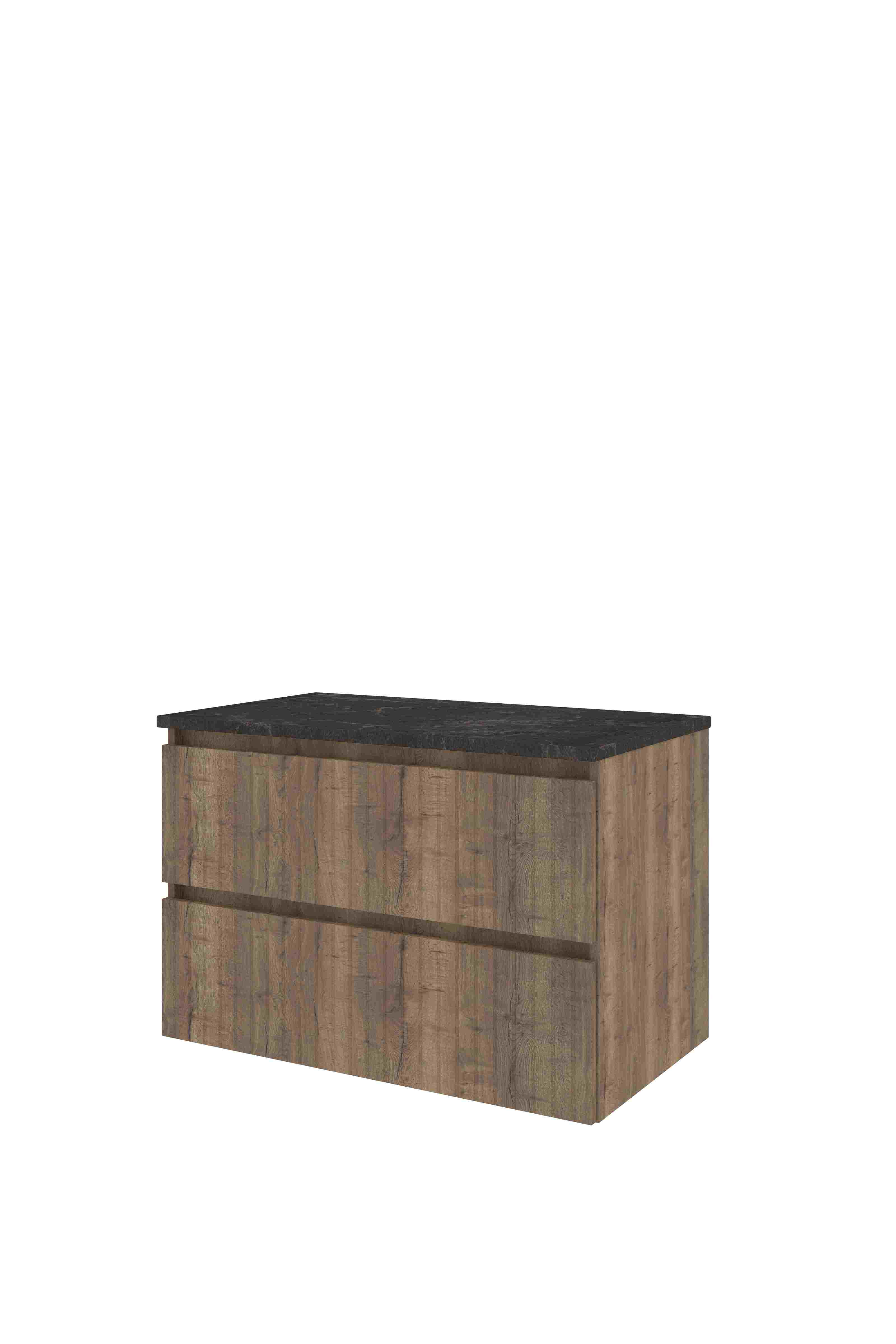 Proline Set Top afdekplaat hardsteen en onderkast sym. gefr. 1818953 Terra oak/Blue stone 800x460x540