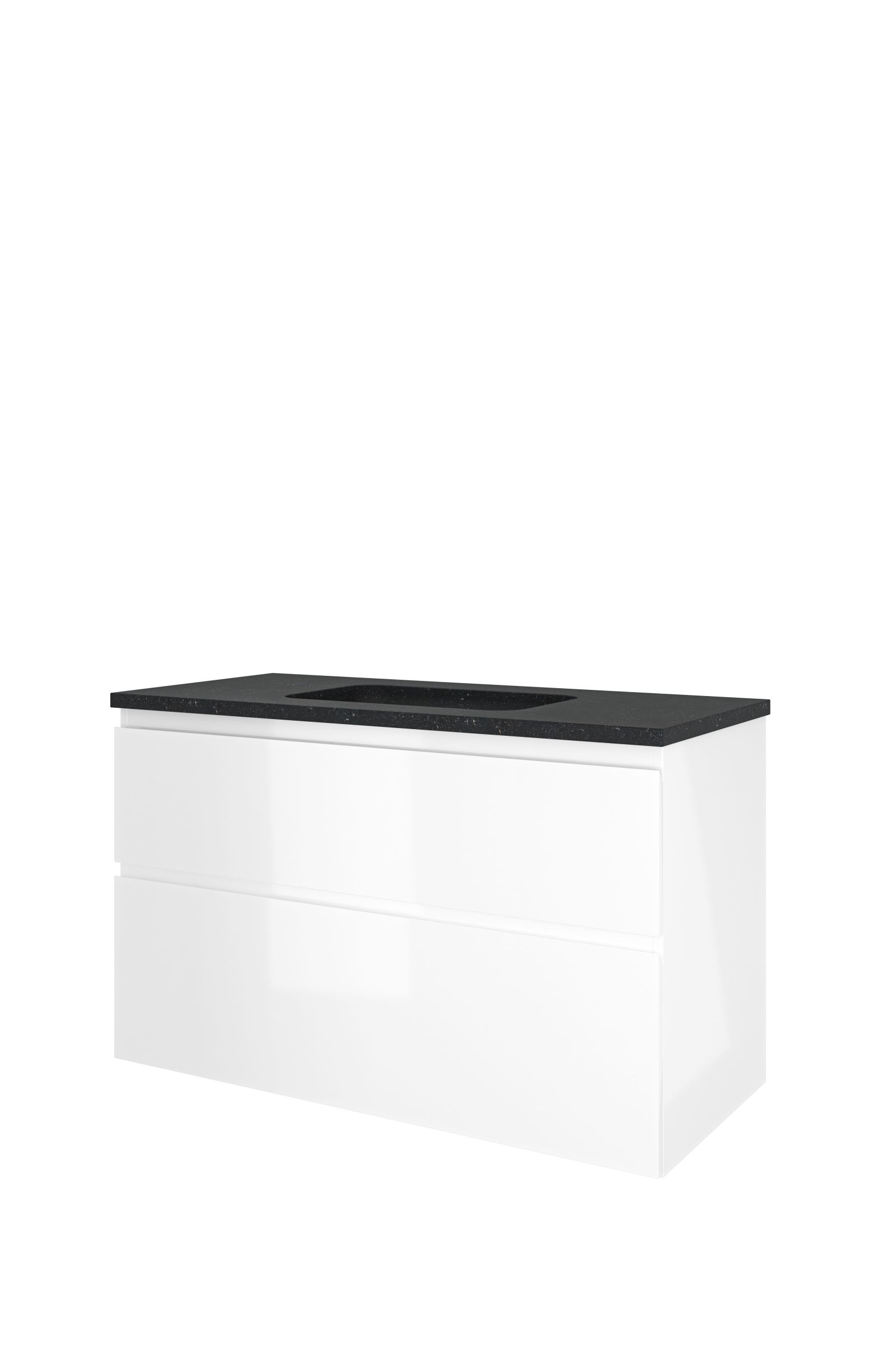 Proline set hardsteen Elegant wast. z. krgt. en onderk. a-sym. RBSC100M0GW Glans wit/Blue stone H625xB1000xD460