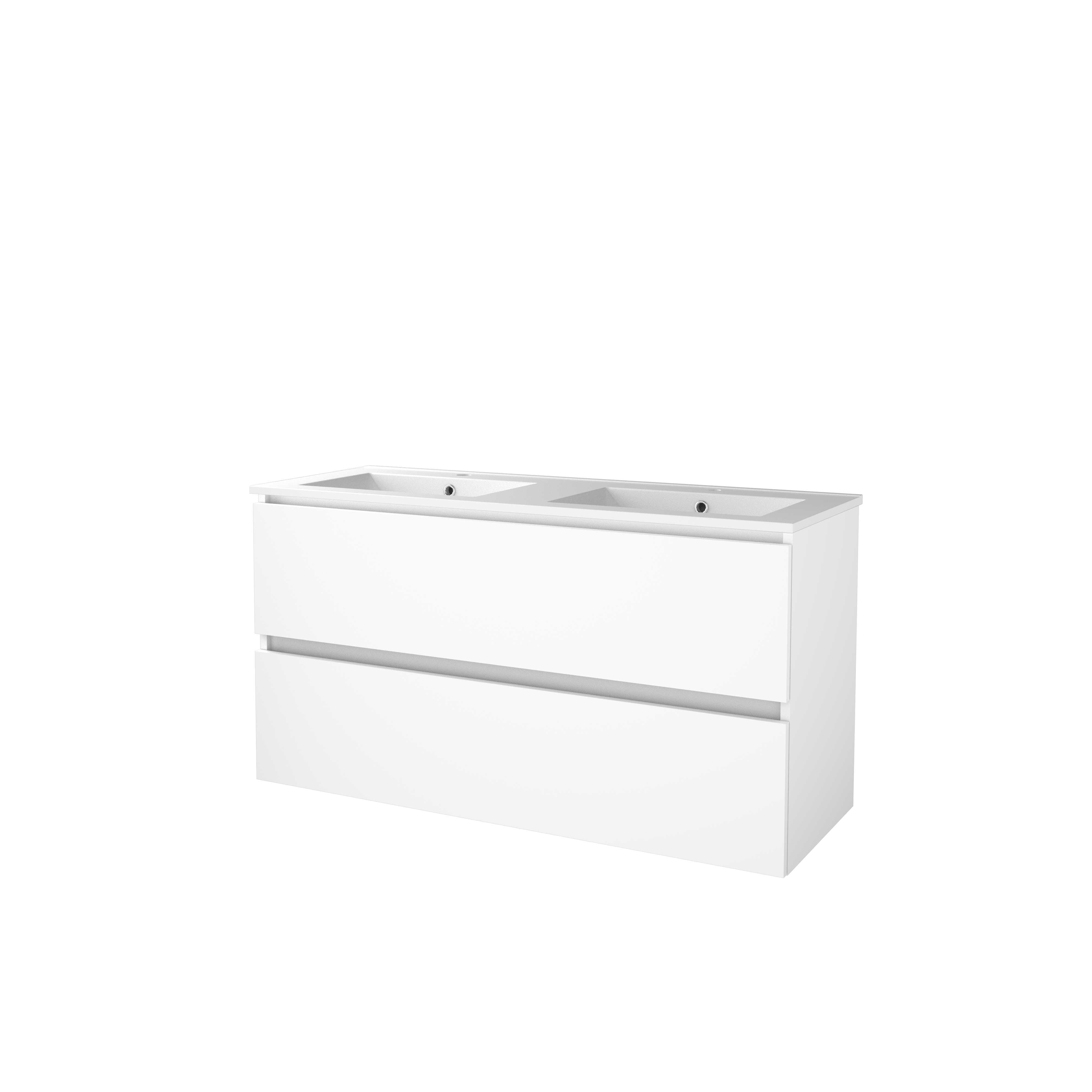 Basic Start 46 set 120x46cm greepl. 2 la keram. wast. 2 krgt S46GL1202PIW Ice White