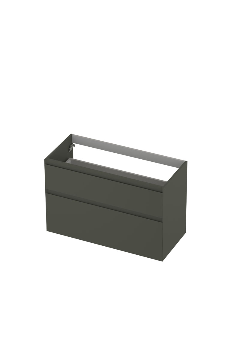 INK onderk. 2 la GL gelakt 45gr a-symm. H1000xB450xD650 Mat beton groen / 1240847