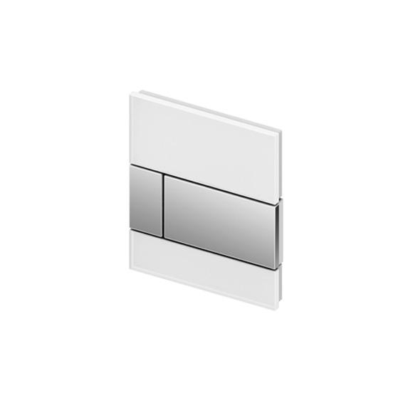 TECEsquare urinoir bedieningsplaat 9242802  -  Glas wit toets chroom
