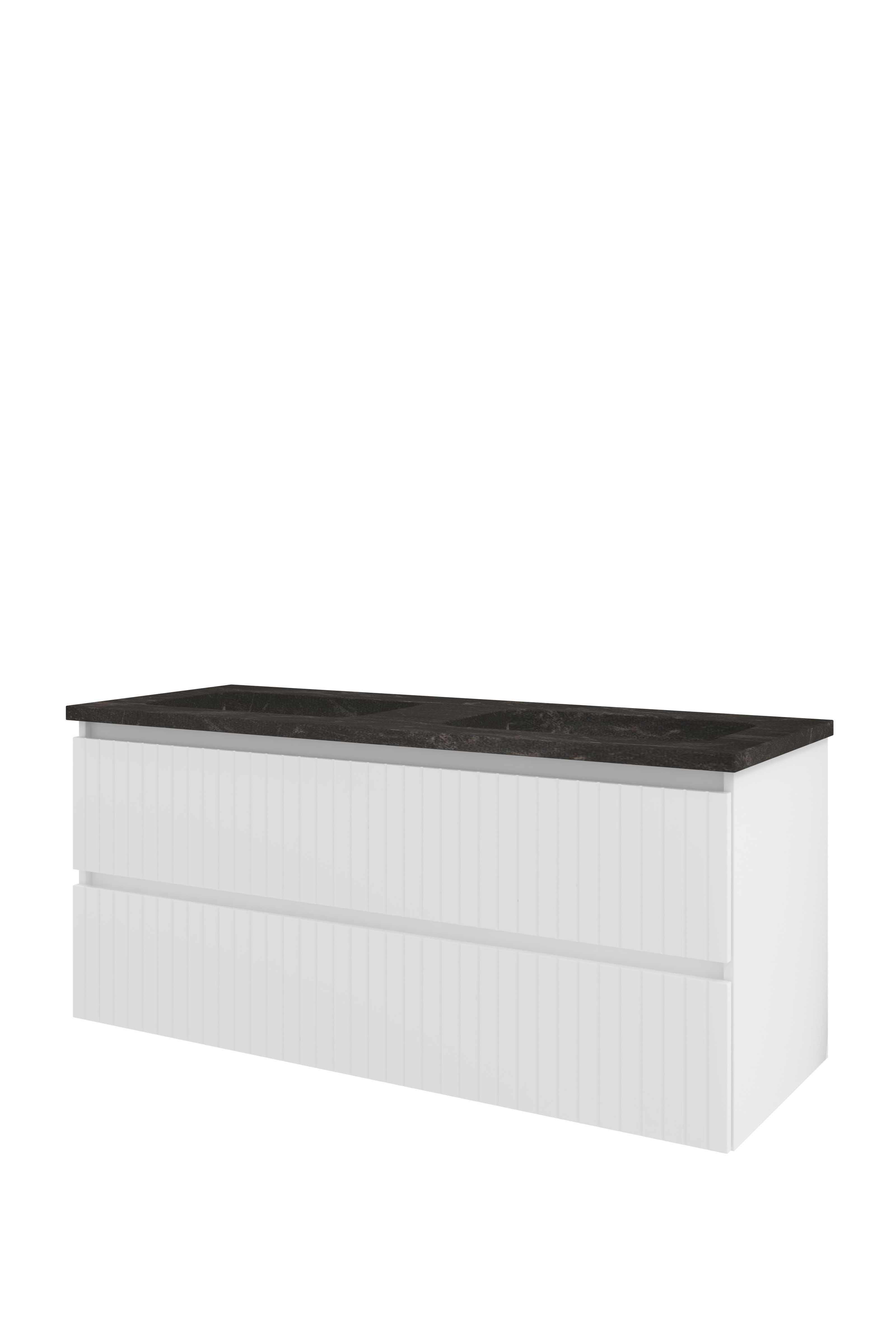 Proline Set hardsteen Elegant wast. z. krgt. en onderkast sym. gefr. RBSD120D0GW Glans wit/Blue stone 1200x460x545