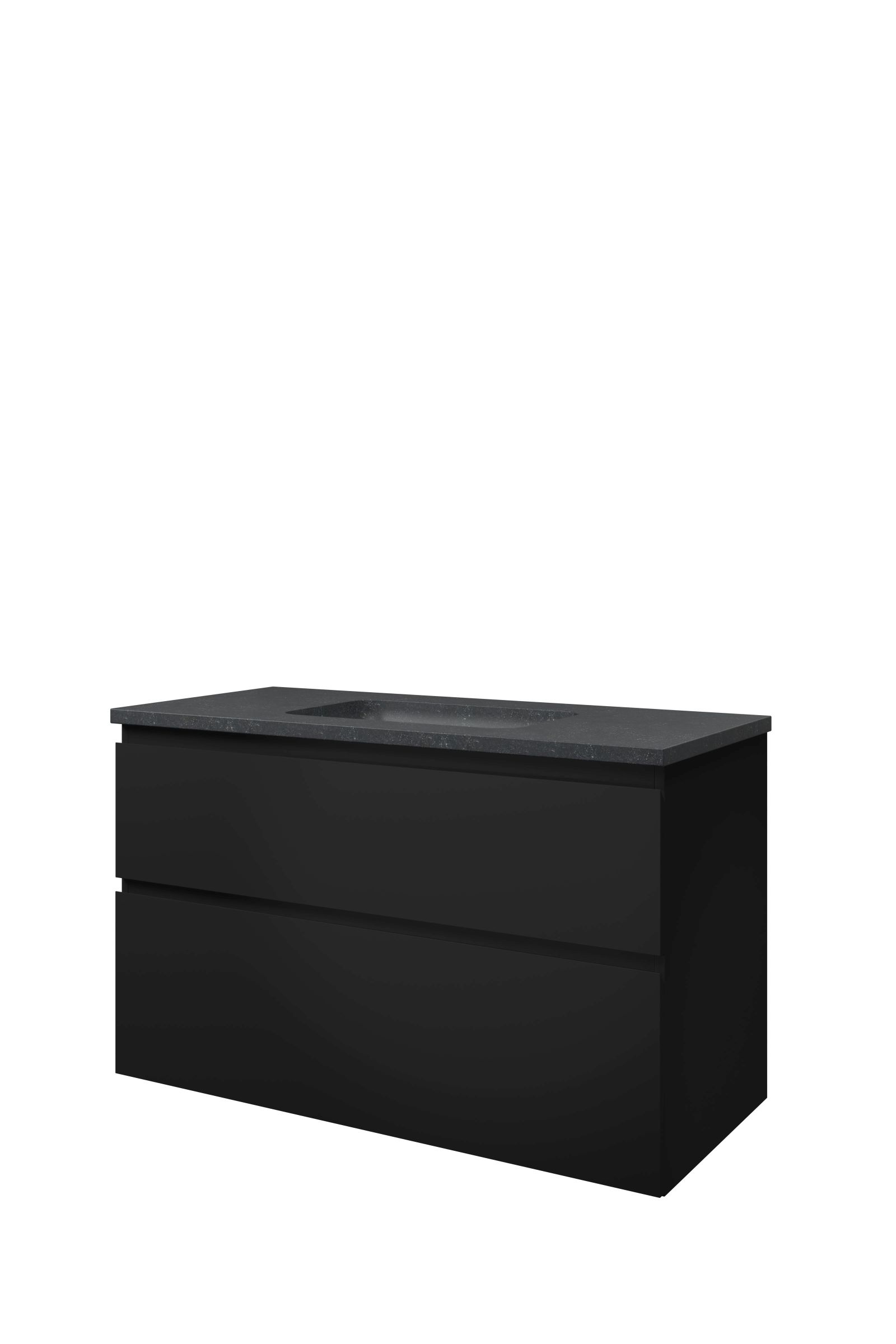 Proline set hardsteen Elegant wast. z. krgt. en onderk. a-sym. 1815846 Mat zwart/Blue stone H625xB1000xD460