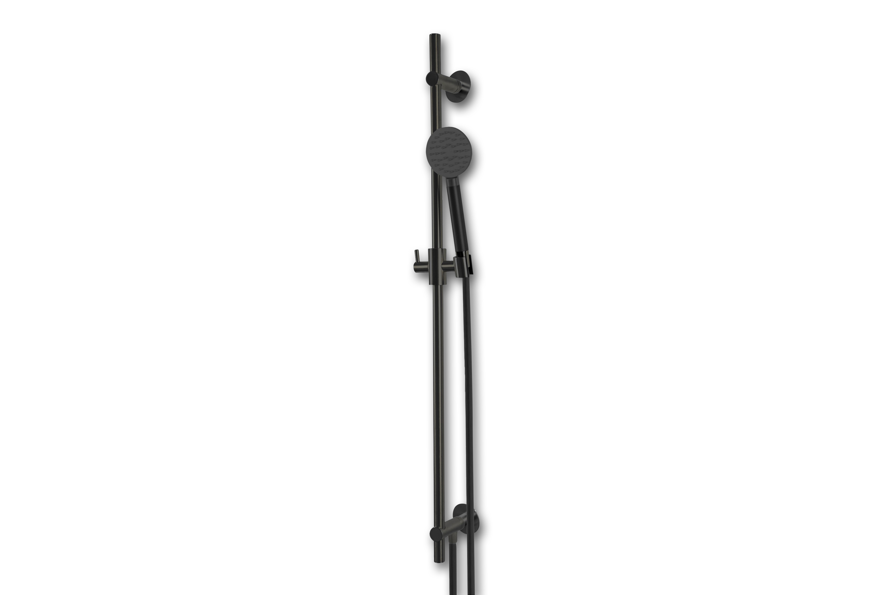 Lagoo Garda Glijstang messing m. ge┤ntegreerde wateruitlaat en handdouche rond G5222MB Matt Black