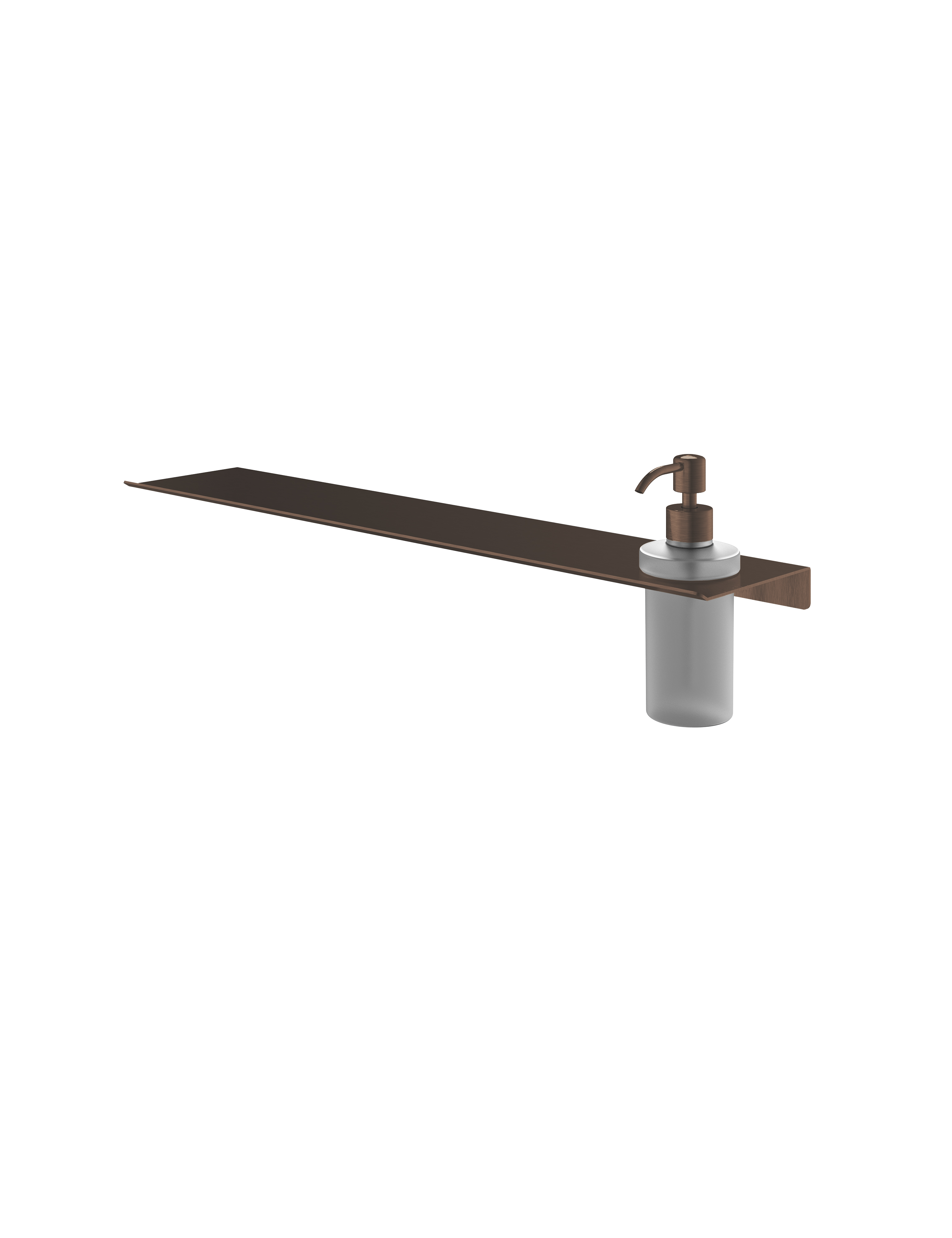 Hotbath More zeepdispenser glas voor planchet serie SHA09TB Tuscan bronze