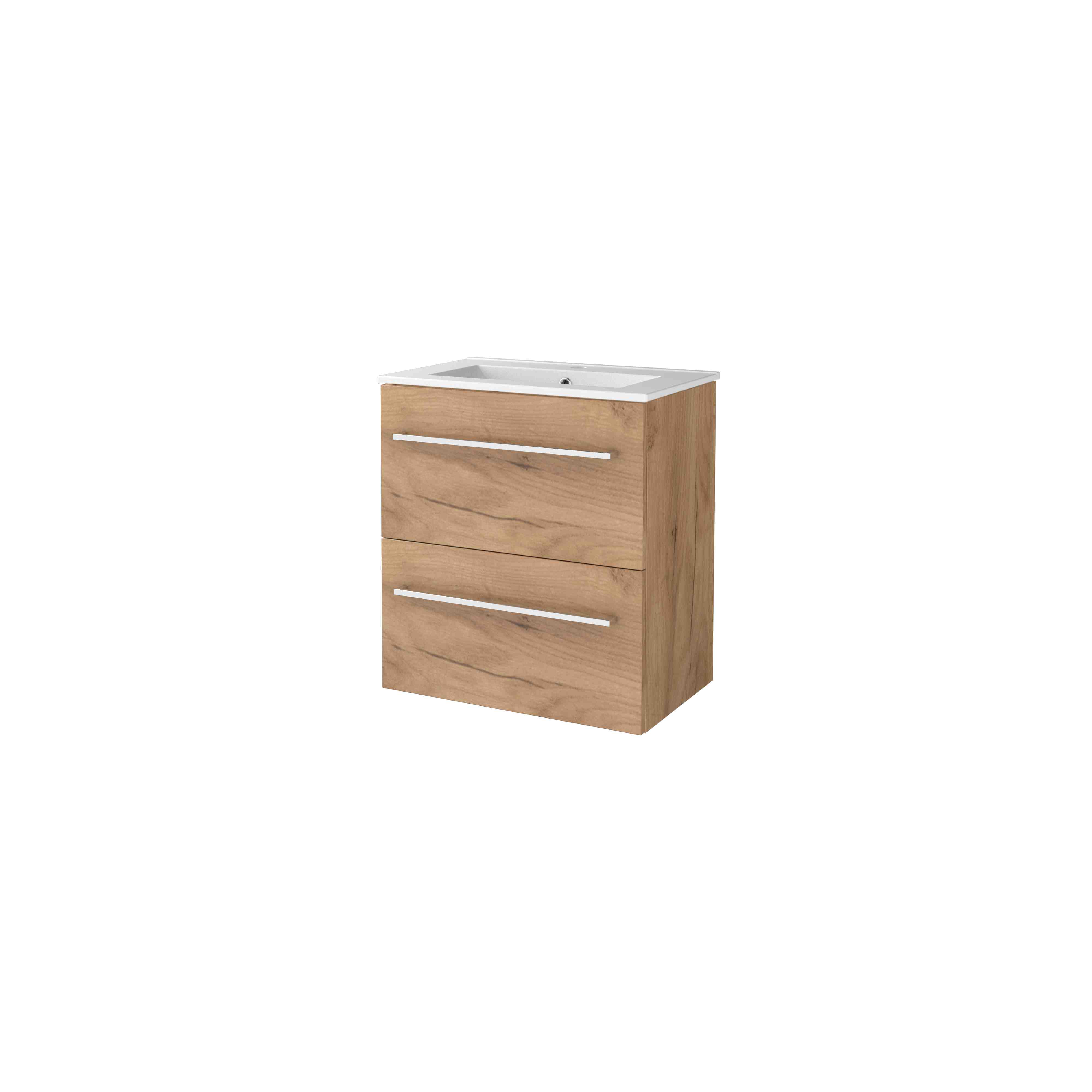 Basic Start 39 set 60x39cm met gr. 2 la keram. wast. 1 krgt. S39GR60PWO Whisky Oak