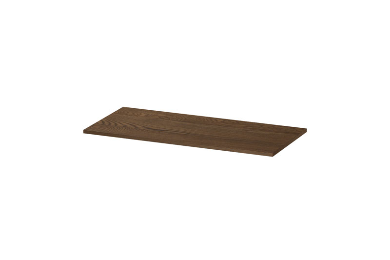 INK Massief eiken Afdekplaat tbv onderkast 1243042 massief eiken chocolate H450xB1000xD16
