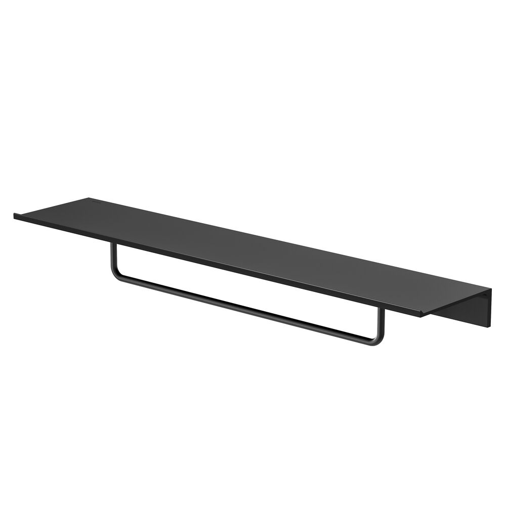 Geesa Leev Planchet 60 cm met handdoekrek 40 cm Zwart 918207-06-600