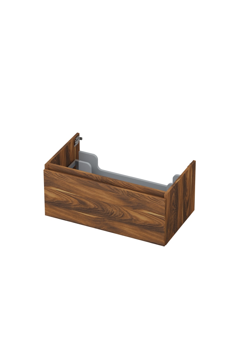 INK onderk. 1 lade greepl. met houten keerlijst 1257527 Noten H350xB800xD450