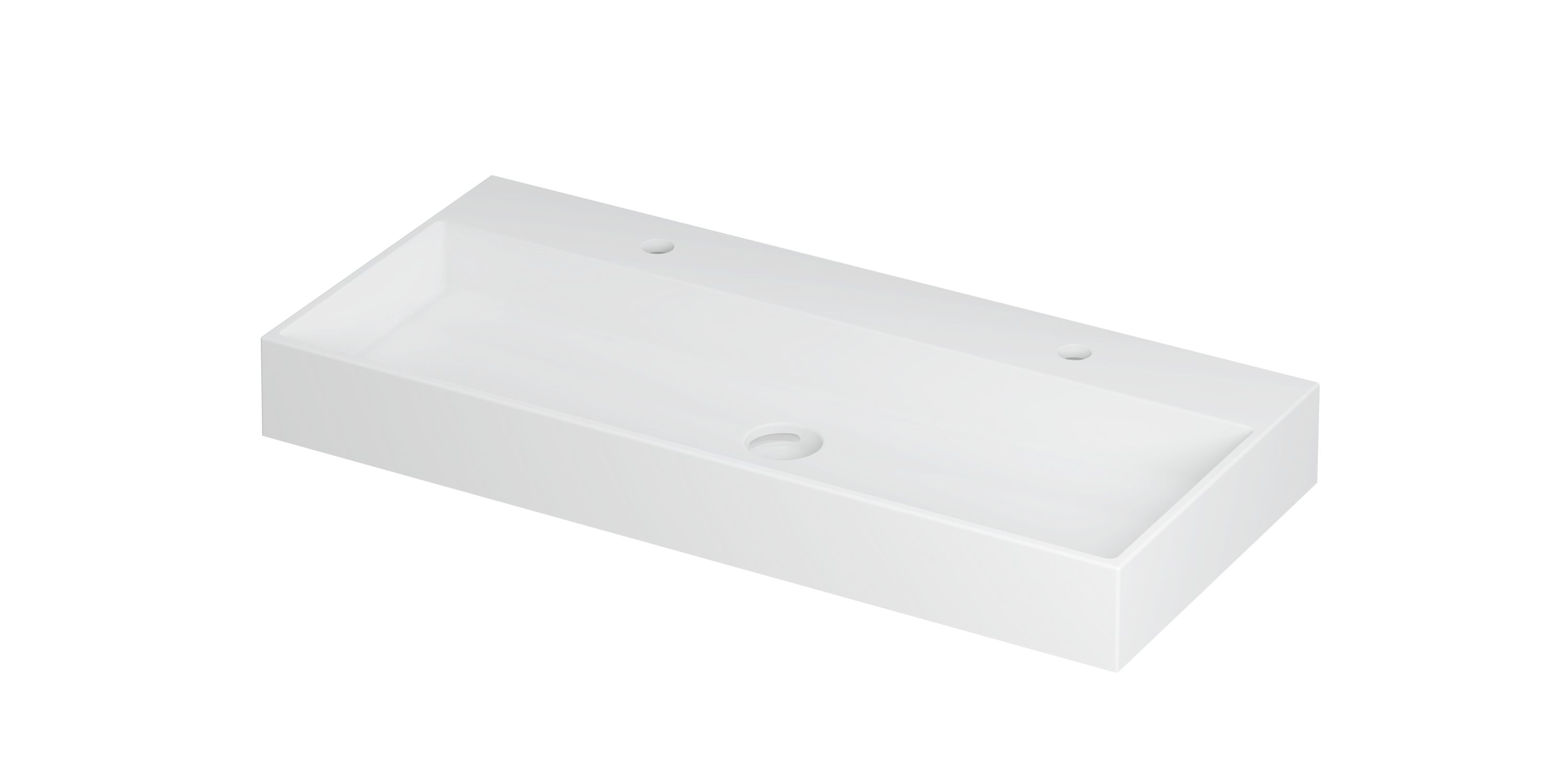 INK United wast. porselein m. 2 krgt. incl. click plug en verb. overl. 0206082 Mat wit