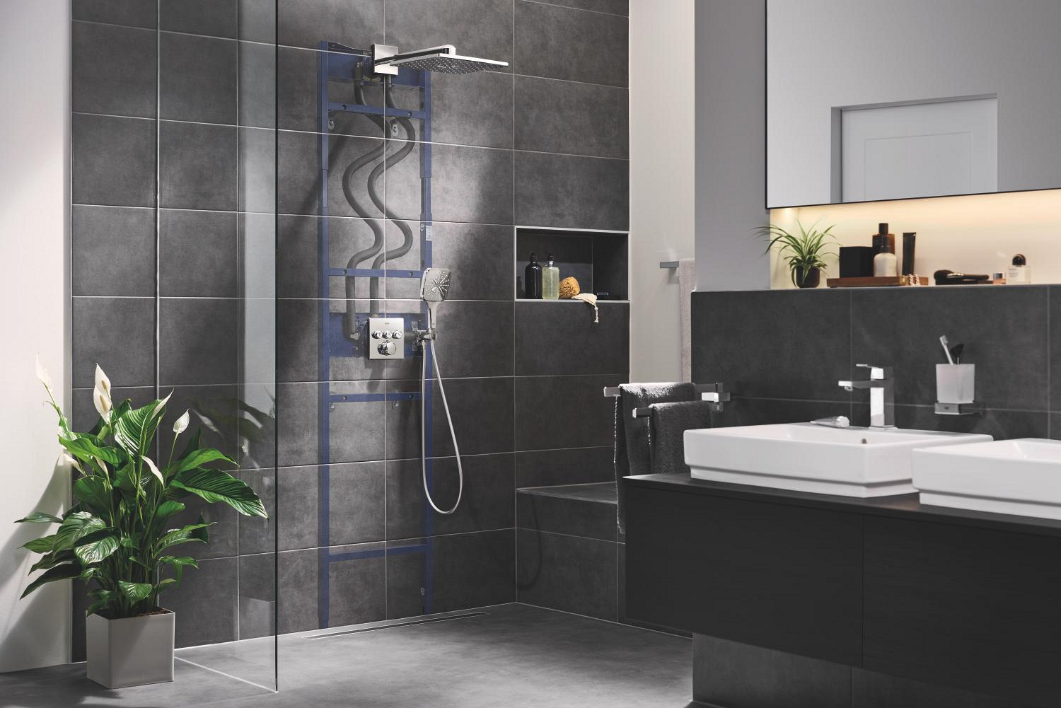 Grohe Rainshower Smartactive Cube 130 handdouche 95l/min 26582000