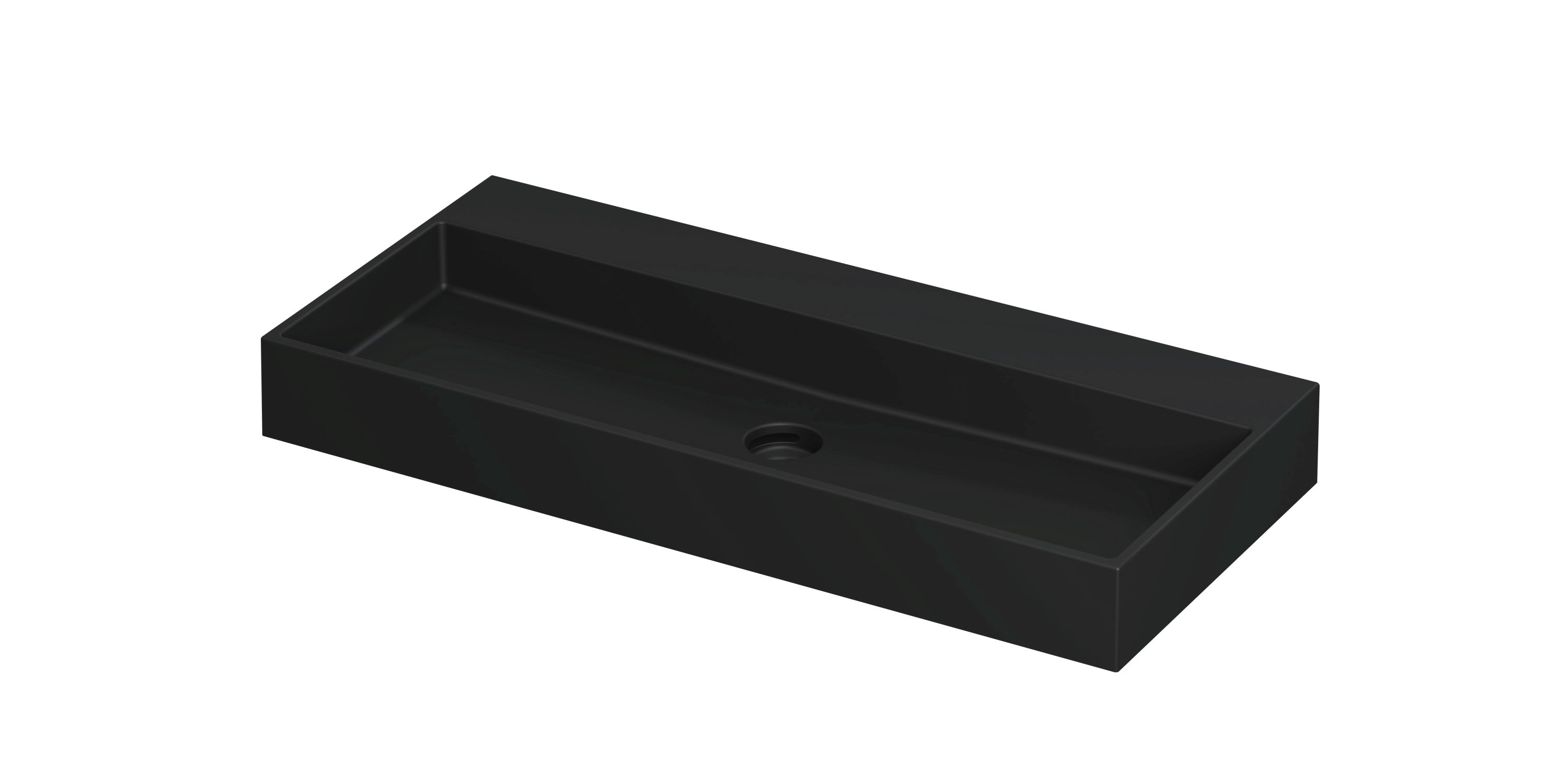 INK United wast. porselein z. krgt. incl. click plug en verb. overl. 0206064 Mat zwart