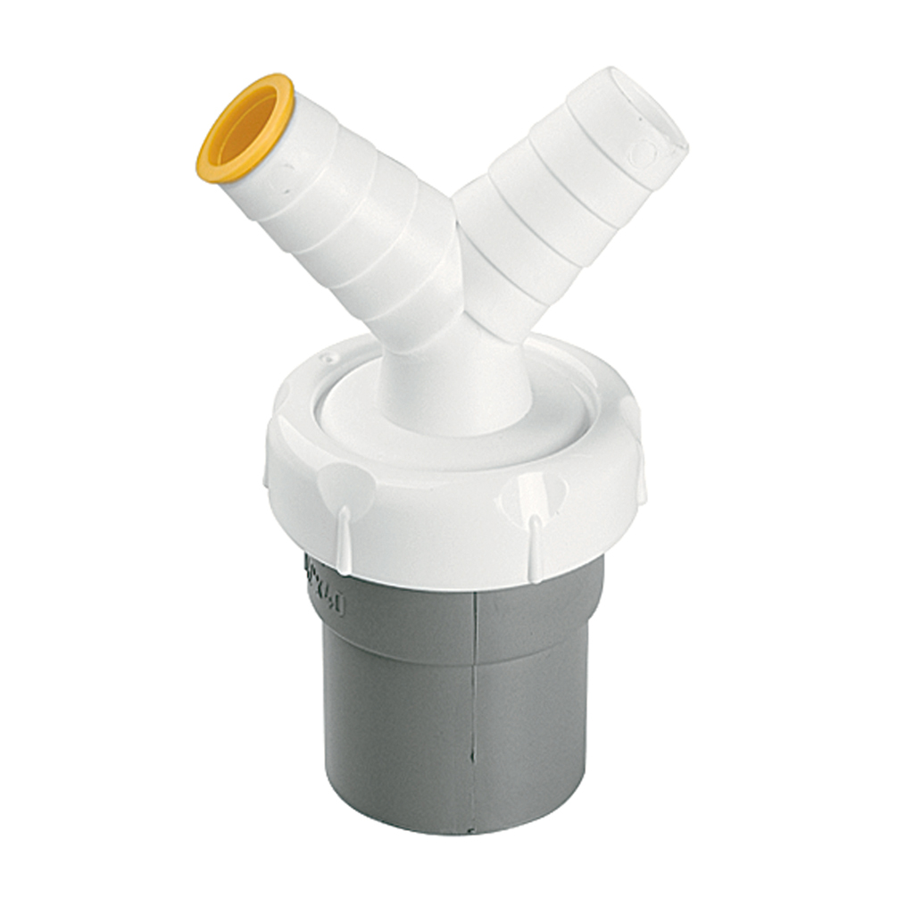 Arnoflex vaatwasaansluitstuk dubbel 40mm m/lijm spie-verbinding (117128)