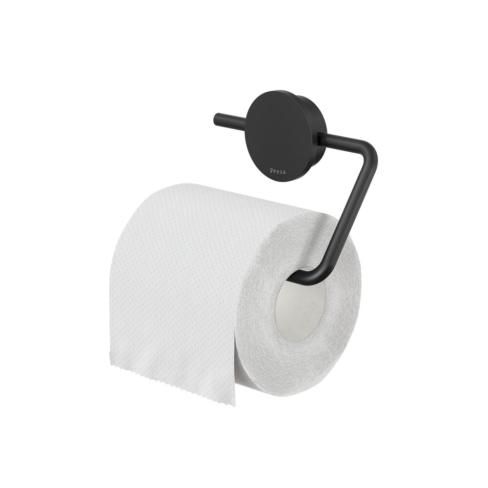 Geesa Opal toiletrolhouder zonder klep 917209-06 zwart