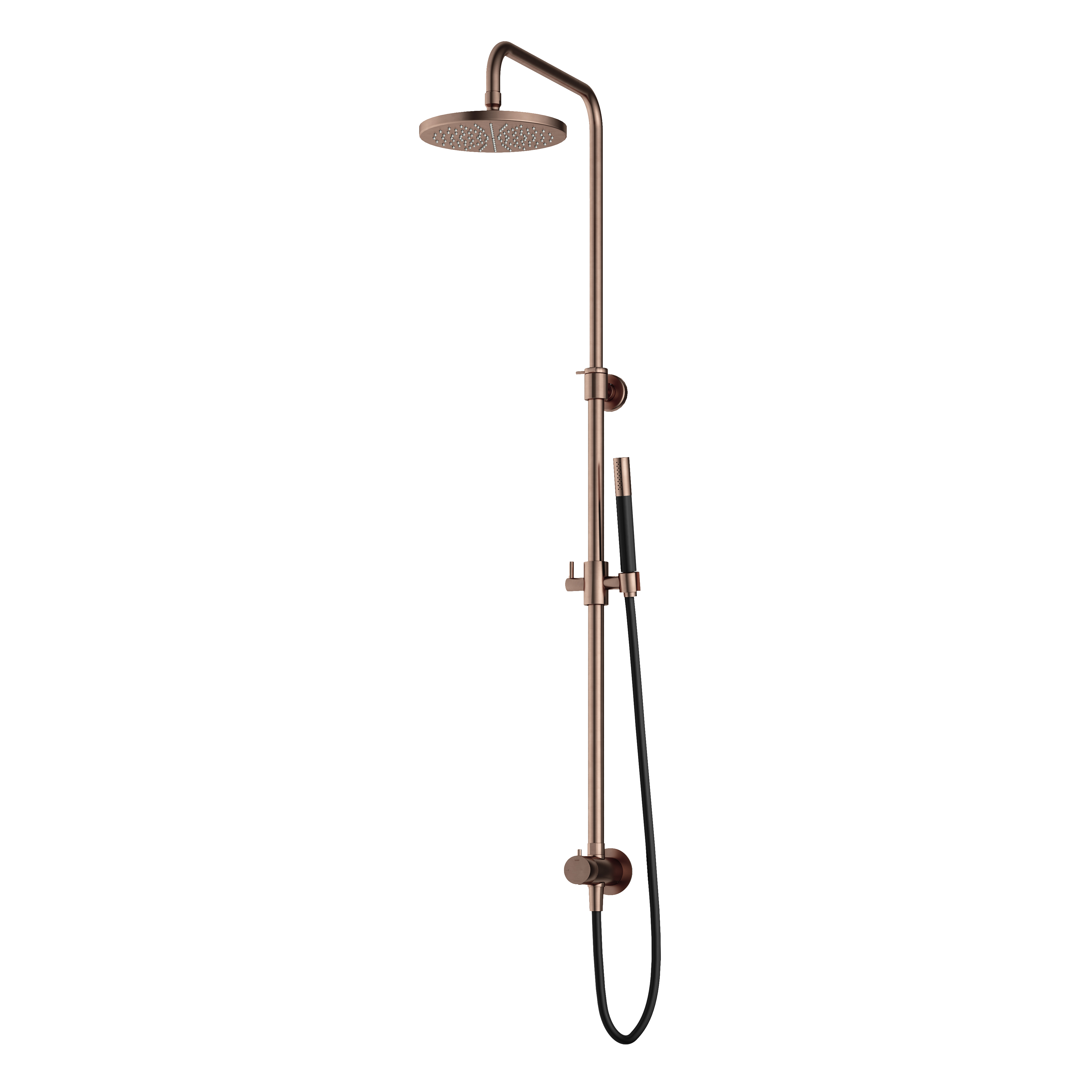 Hotbath Mate stortdoucheset hoofddouche 20 cm M538BCP Geborsteld Koper PVD