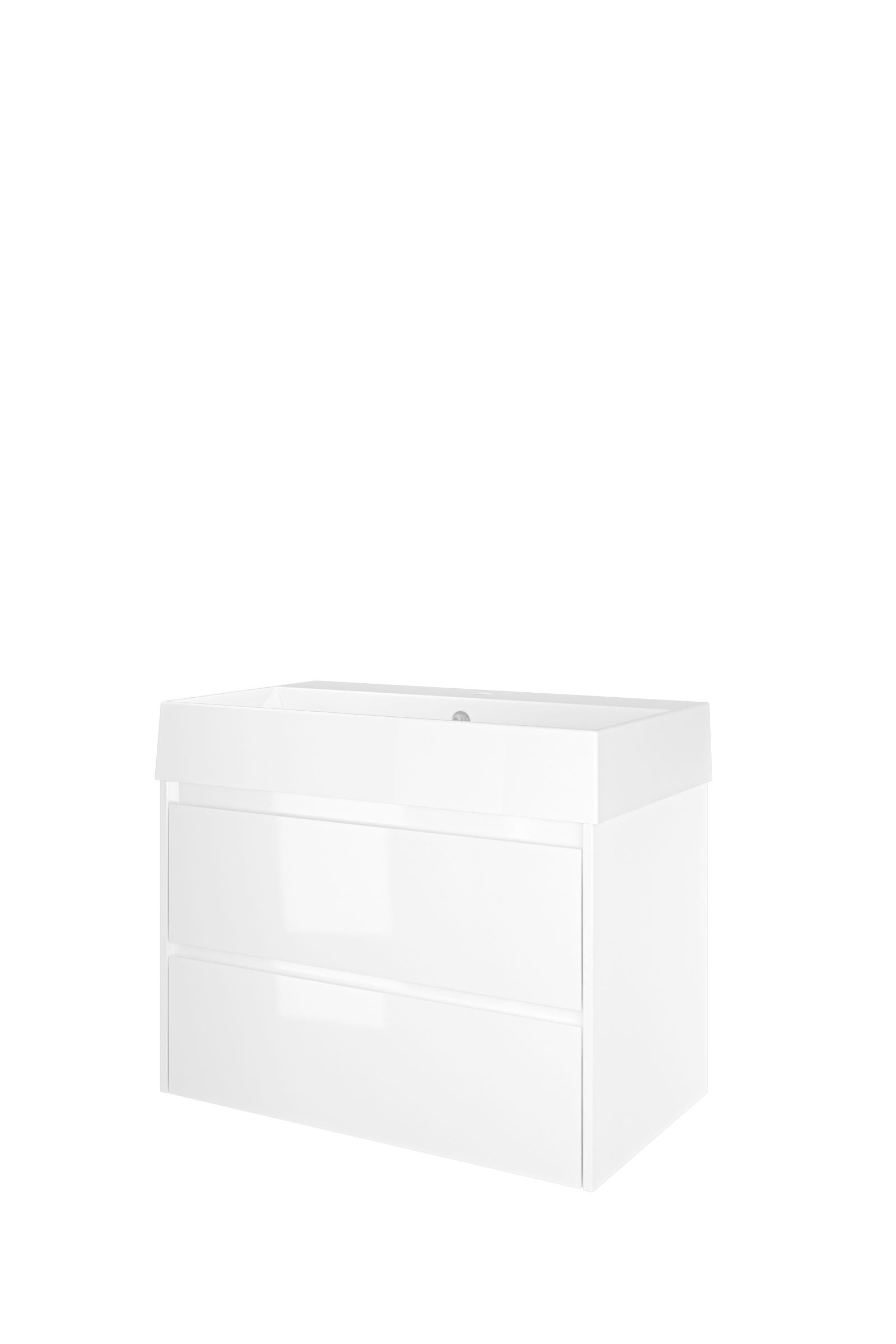 Proline set porselein Loft wast. met 1 krgt. en onderk. sym. ZGWB801GW Glans wit/Glans wit H620xB800xD460