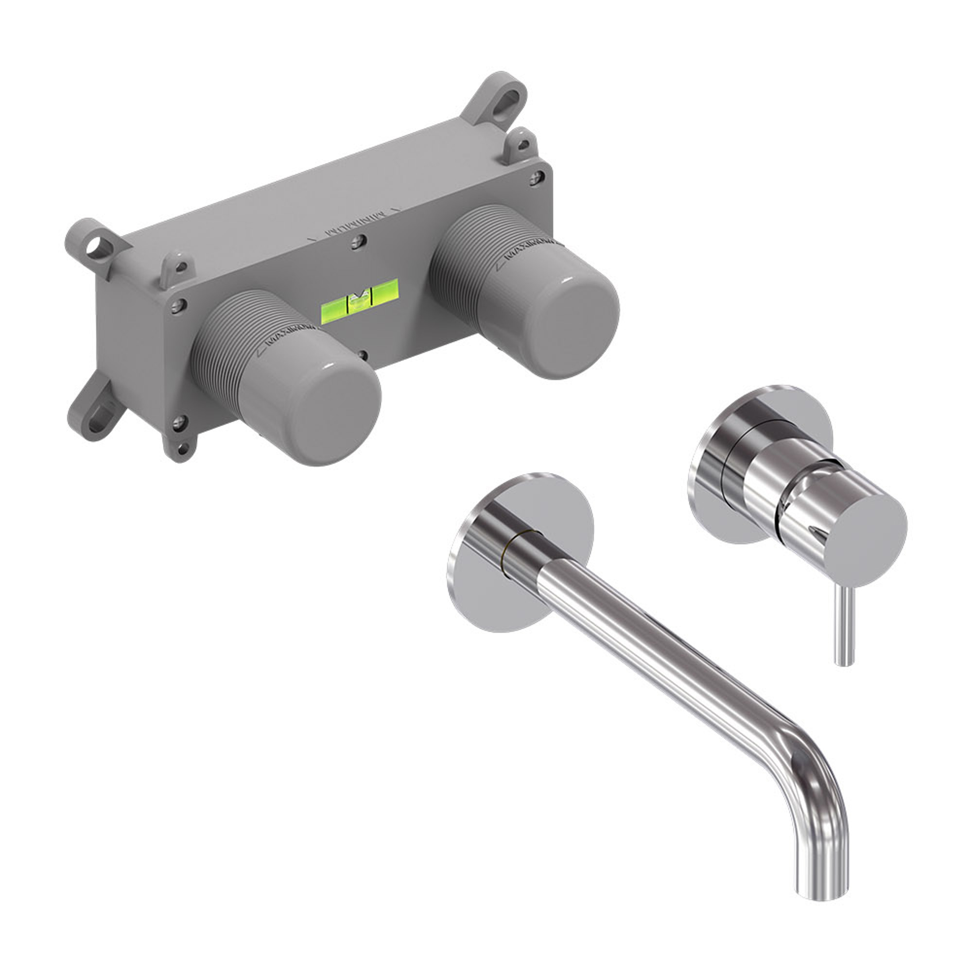 MAY Stilo Eenhendel wastafelmengkraan inbouw incl. inbouwbox 6800651 Chroom