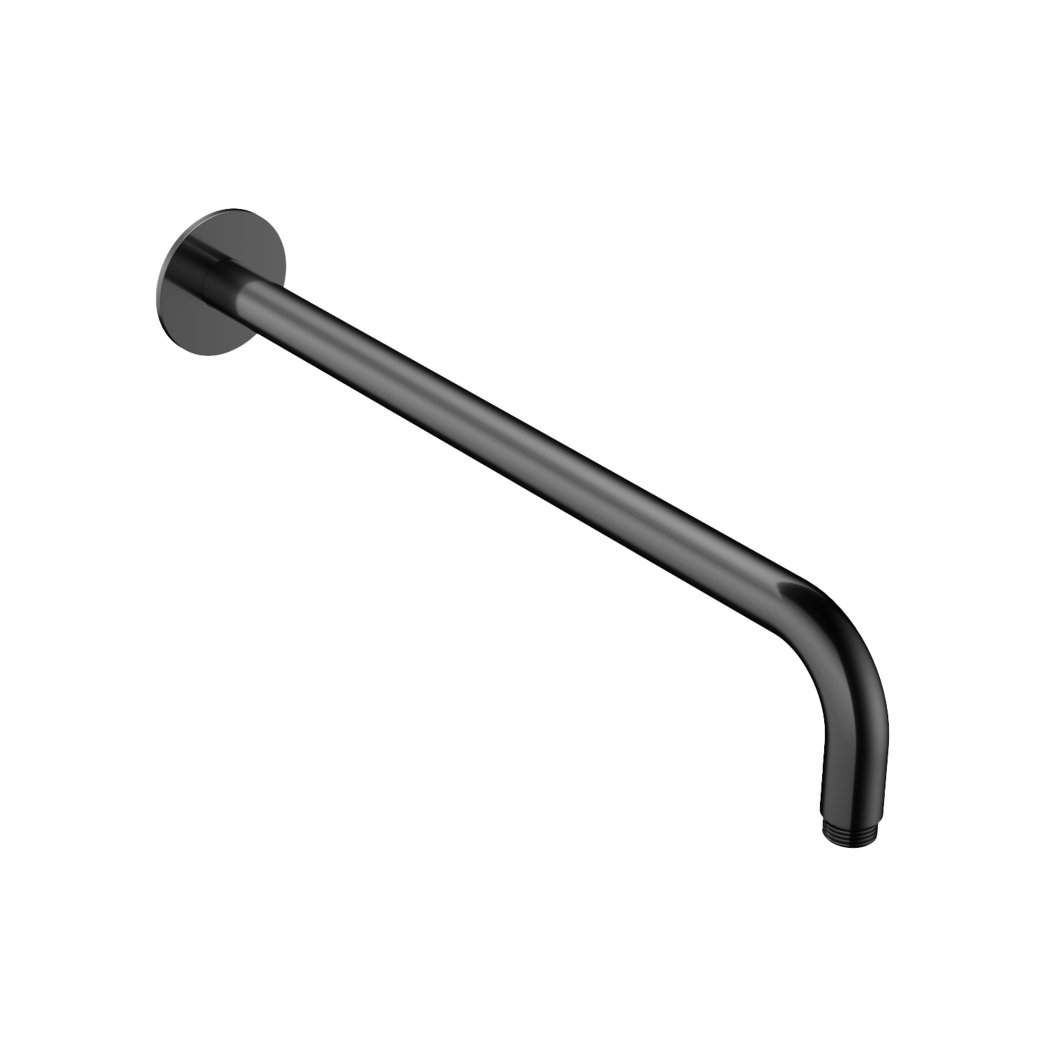 Hotbath Ace wandarm 42 cm AC450PBP Gepolijst Zwart PVD