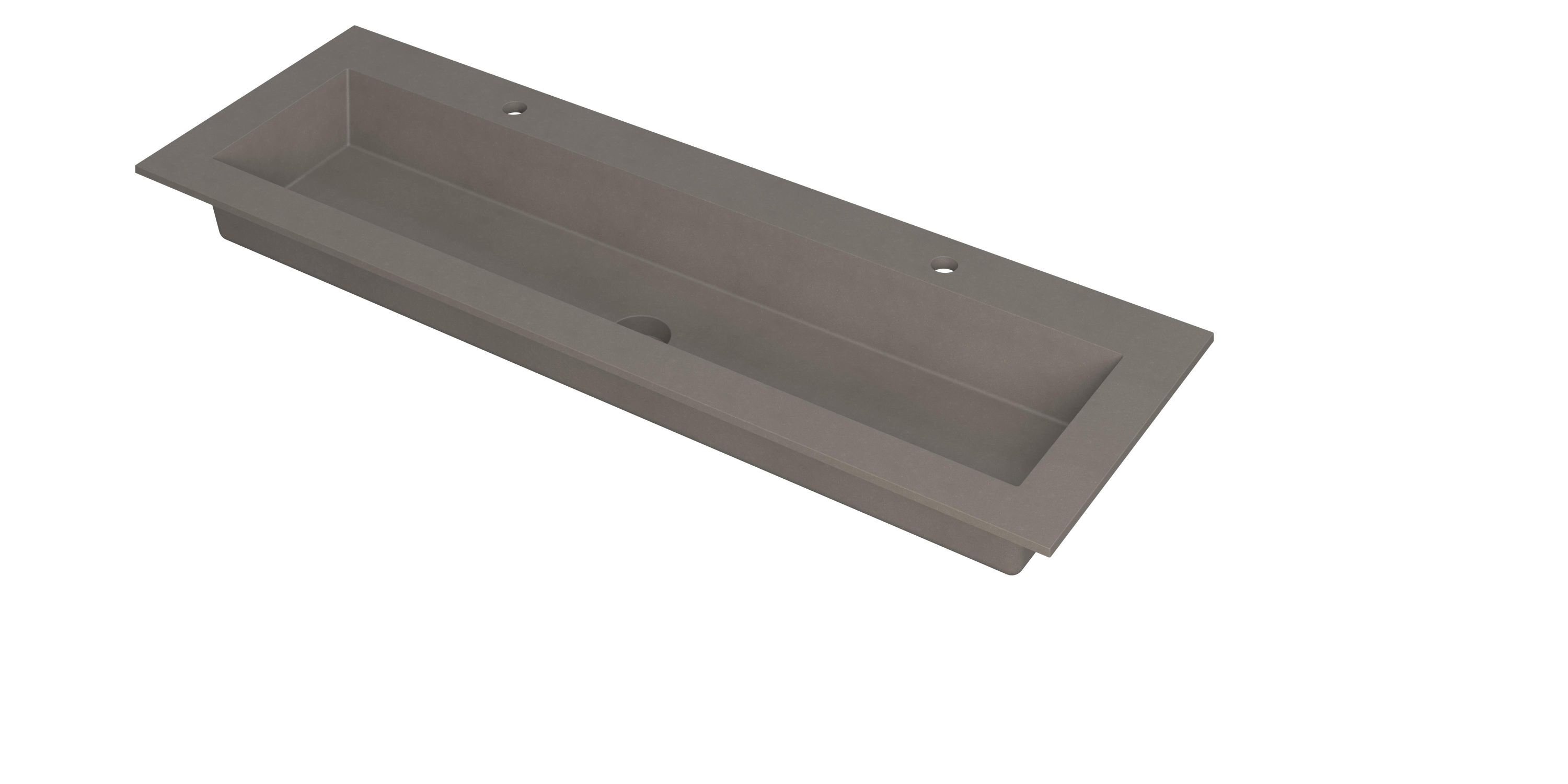 INK Kraft wastafel enkele bak 2 krgtn 3417292 Quartz beton H10xB1400xD450