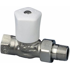Heimeier mikrotherm radiatorkraan 1/2 recht 0122-02.500