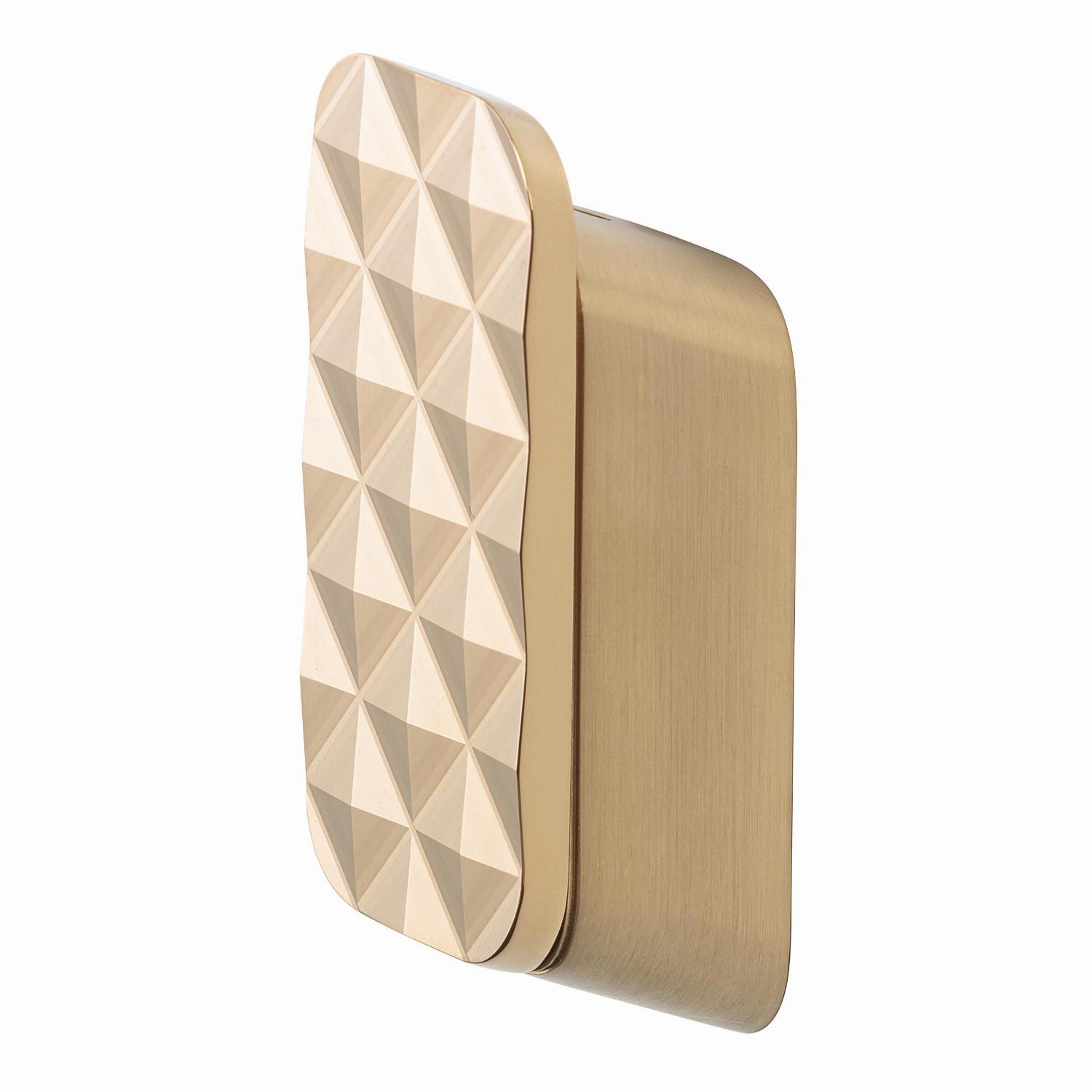 Geesa Shift handdoekhaak medium met diamantpatroon goud geb. 919967-07-91
