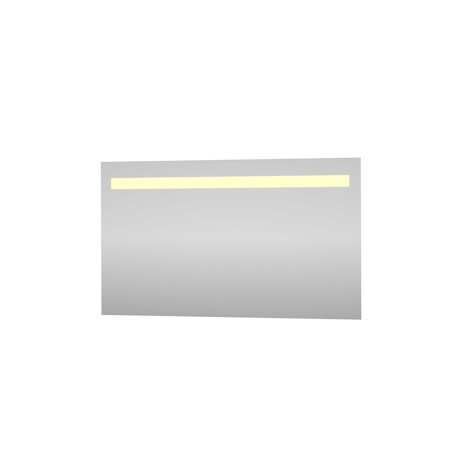 Basic spiegel op alu frame met geint. LED verl. 8408250 H600xB1200xD30