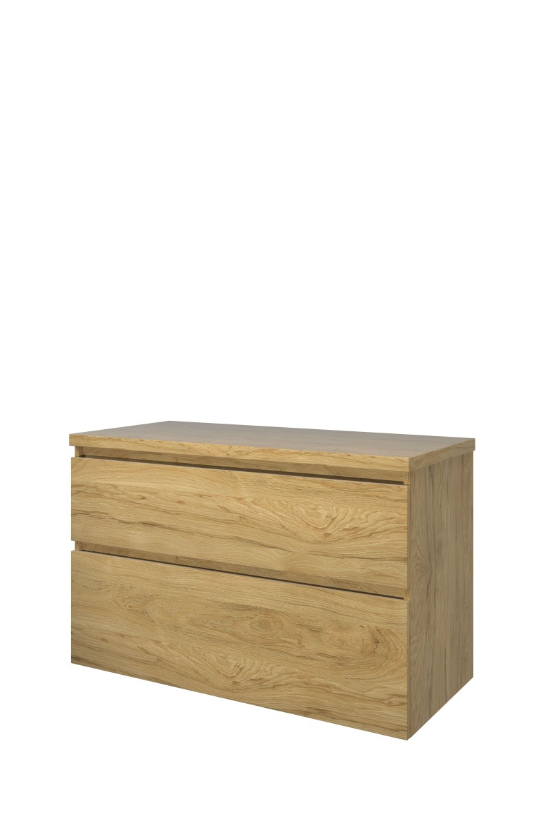Proline set Top afdekplaat en onderk. a-sym. DIOC100 Ideal oak H632xB1000xD460