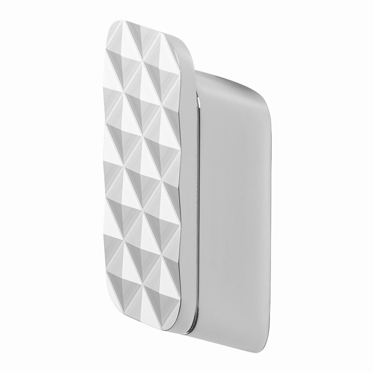 Geesa Shift handdoekhaak medium chr. met diamandpatroon chr. 919967-02-91