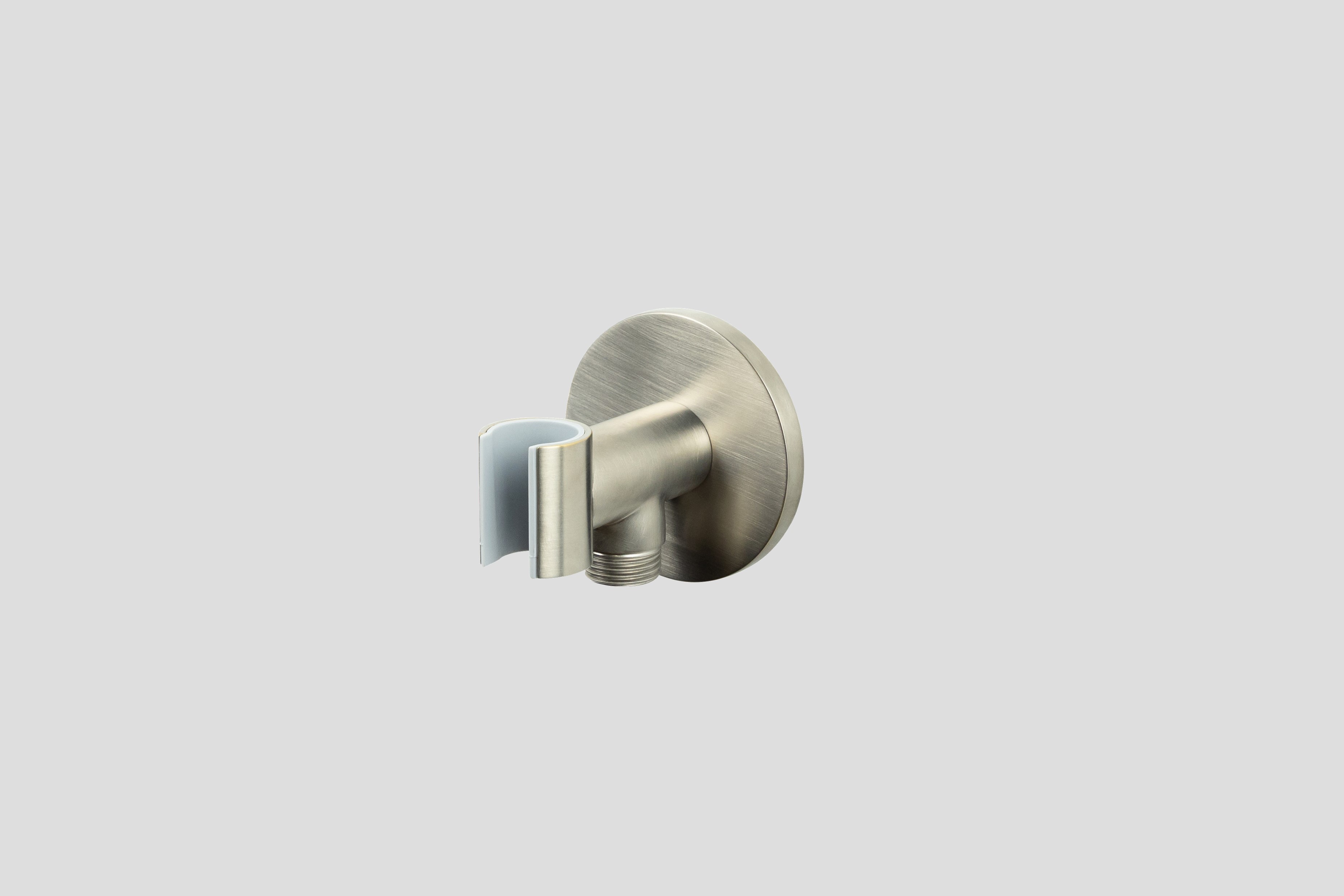 Lagoo Garda handdouchehouder + wanduitlaat G2244BN Brushed Nickel