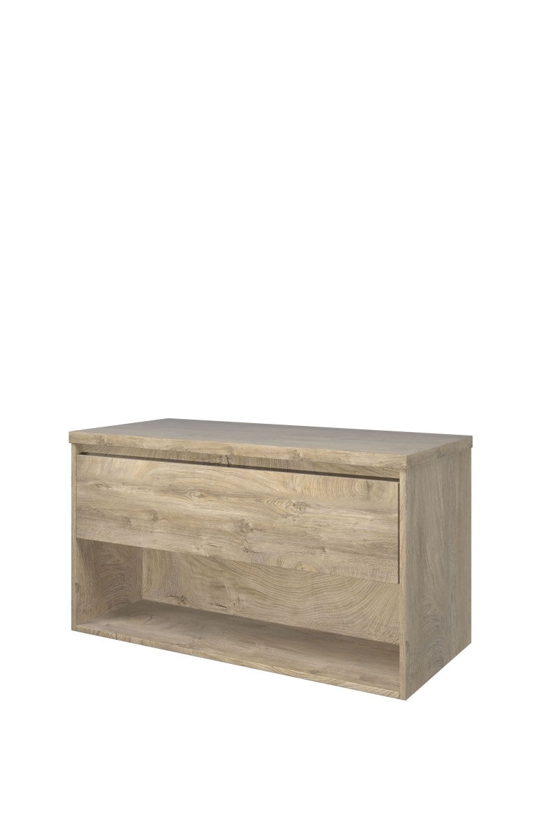 Proline set Top afdekplaat en onderk. met schap 1817221 Raw oak H552xB1000xD460