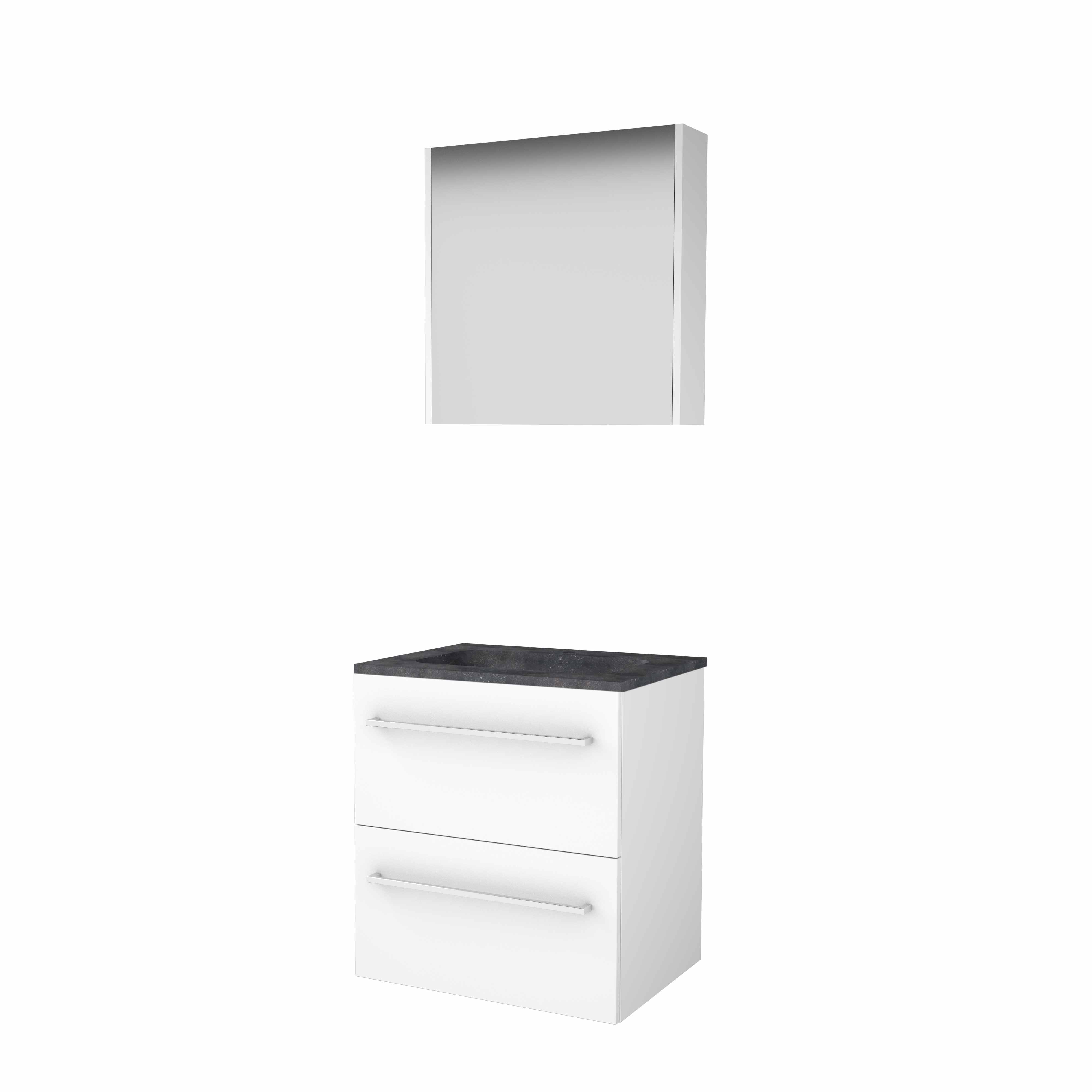 Basic Comfort 46 onderk. m. gr. incl. 2 la + hardst. wast. incl. 1 krgt. incl. sp.kast B600xD460 Ice White / 1813363