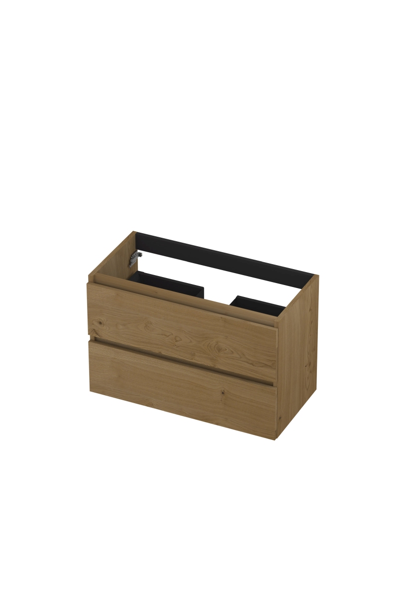 INK Fineer onderkast 2L gr.loos houten keerlijst fineer 1221710 Natur H520xB800xD400