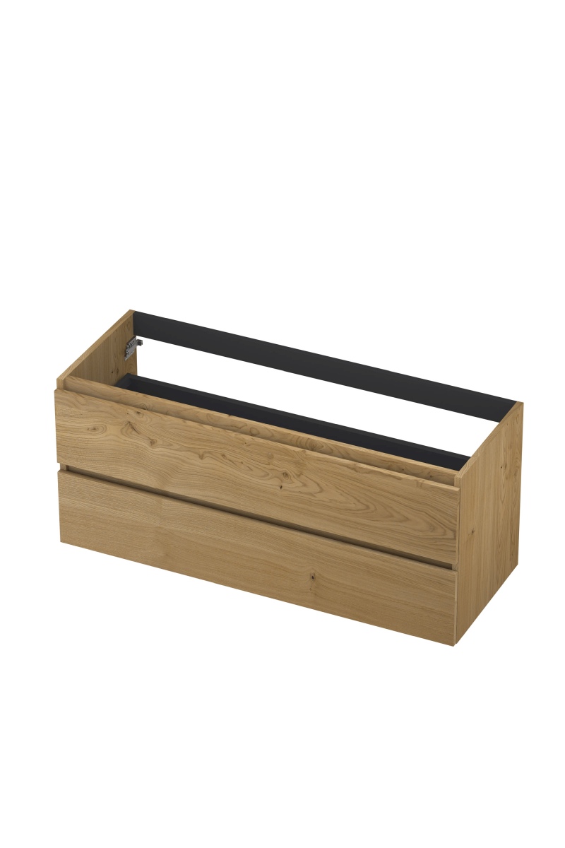 INK Fineer onderkast 2L gr.loos houten keerlijst fineer 1221450 Natur H520xB1200xD450