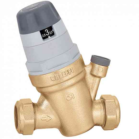 Caleffi drukverschilregelaar tbv drinkwater 22 knel m/manometeraansluiting (535022)