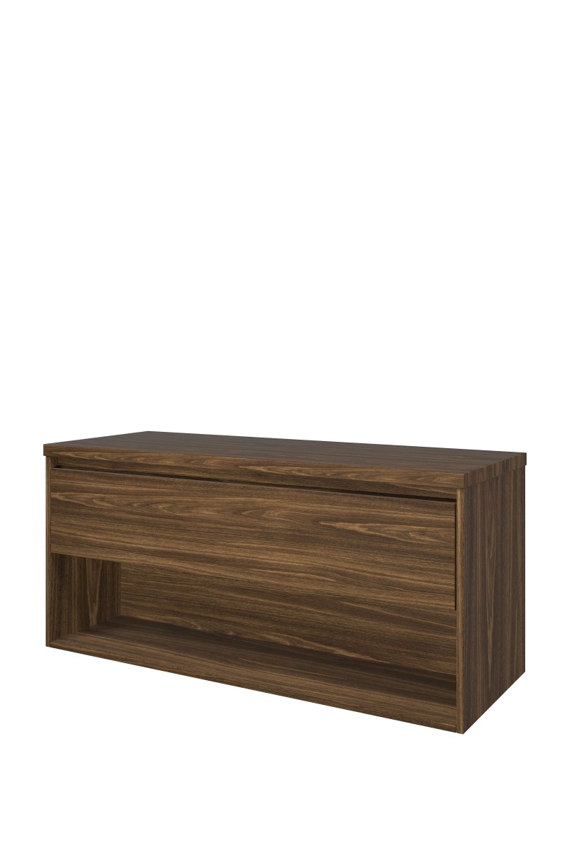 Proline set Top afdekplaat en onderk. met schap DCAA120 Cabana oak H552xB1200xD460