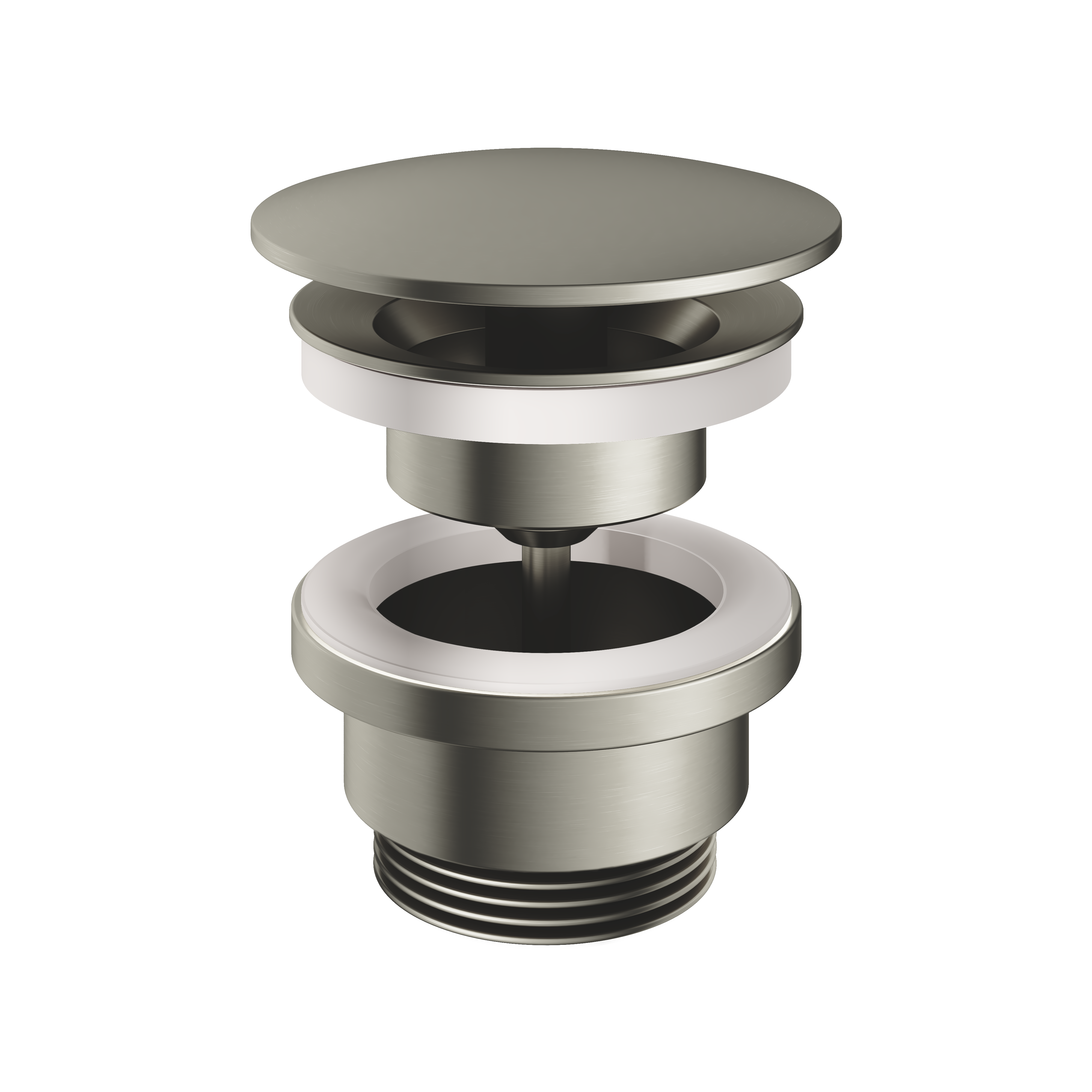 Hotbath Pal allways open plug P708GN Geborsteld Nikkel